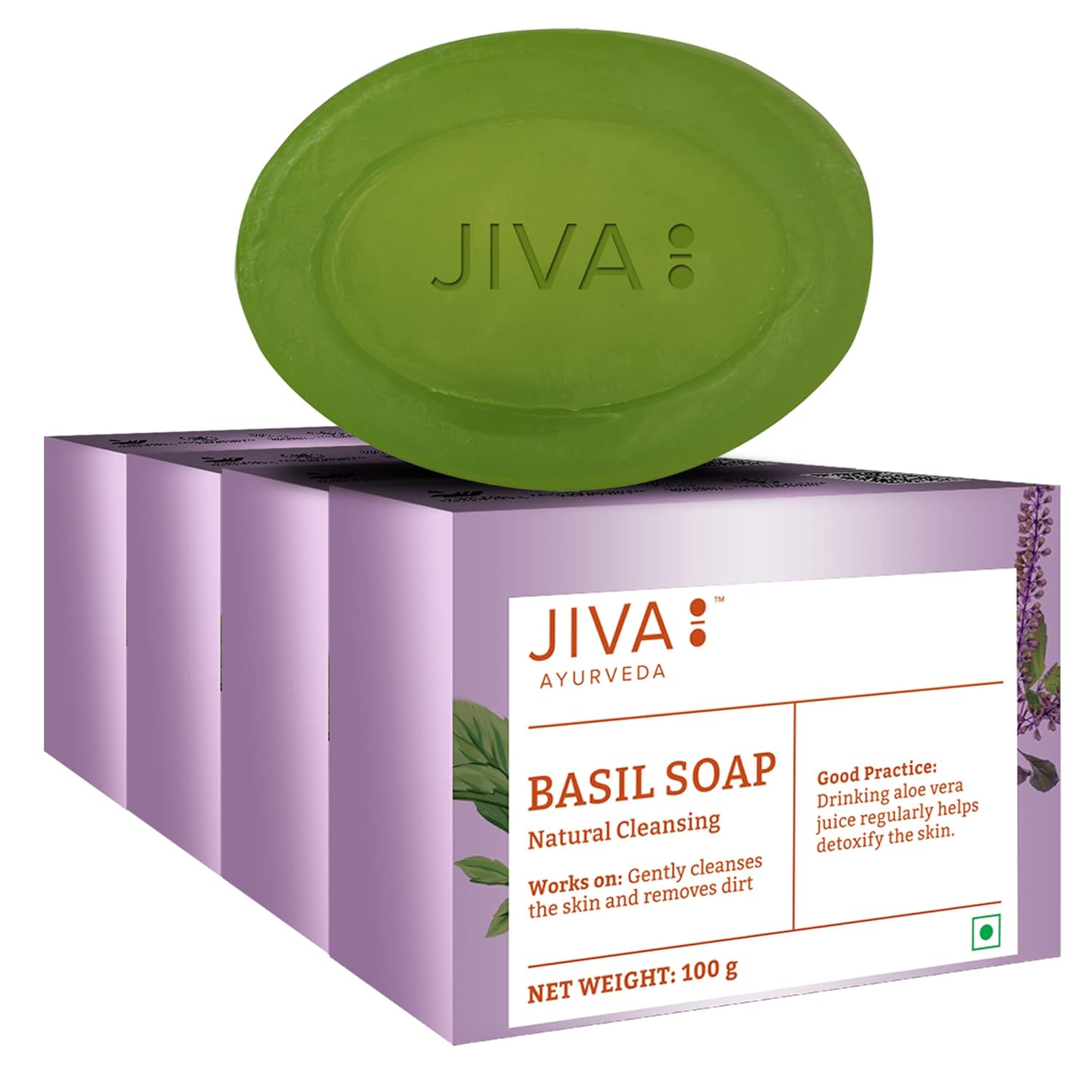 Basil Soap | Clears Acne, Pimples, Rashes And Blemishes