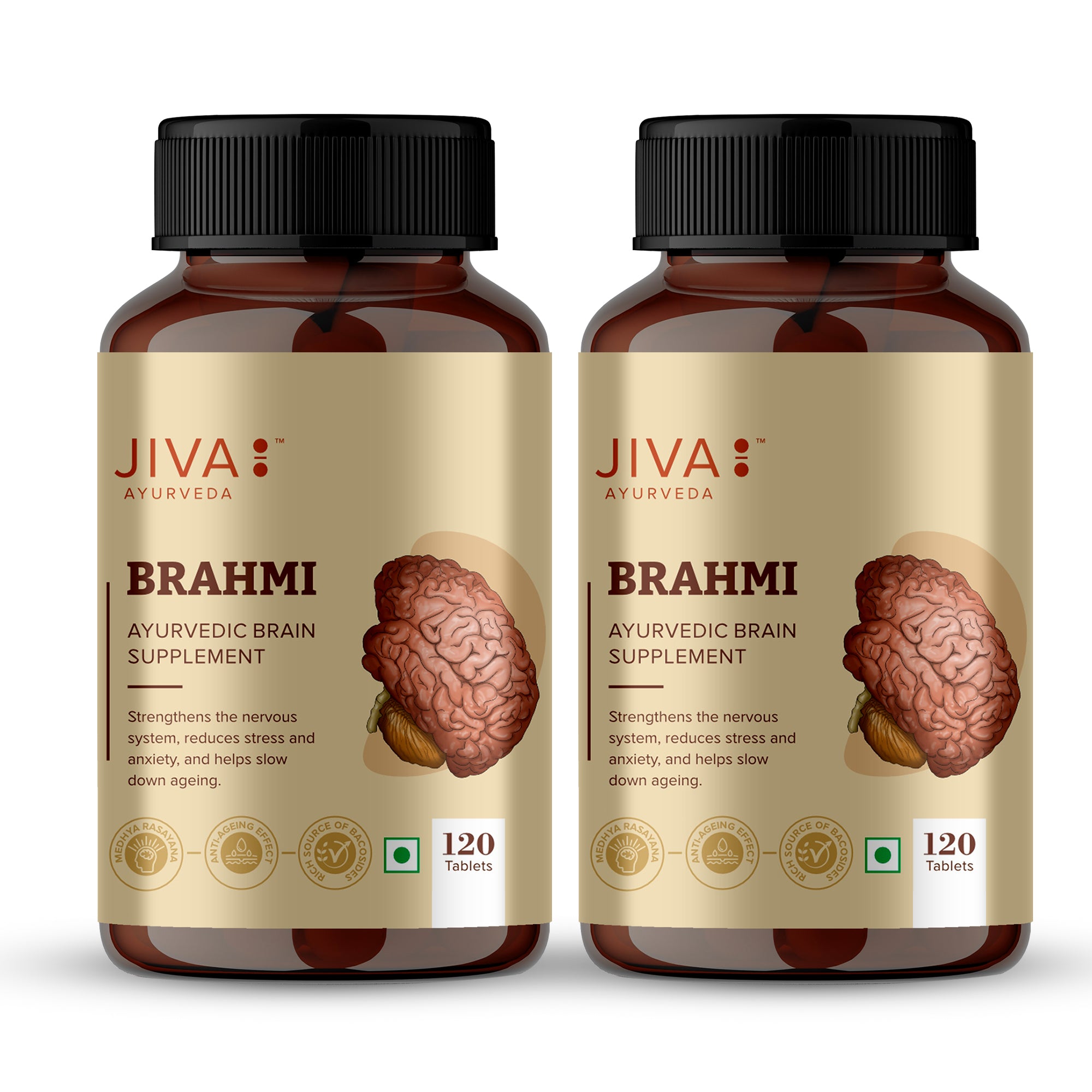 Brahmi Tablets 500mg | Rejuvenates Nervous System And Reduces Stress