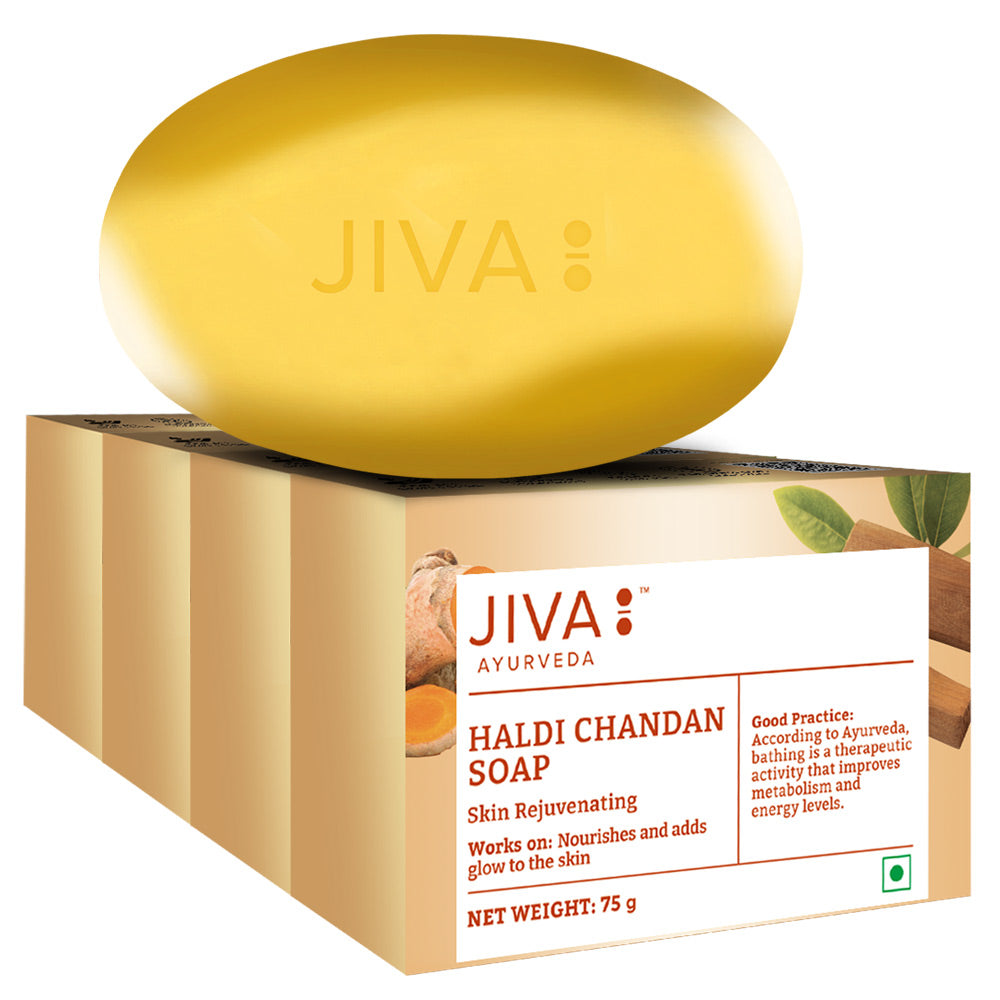 Jiva Haldi Chandan Soap Acne Relief Skin Rejuvenation