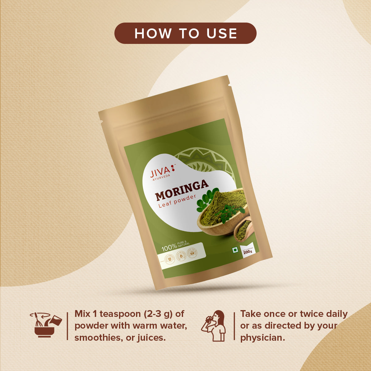 Moringa Powder Natural Superfood for Energy, Immunity & Detox