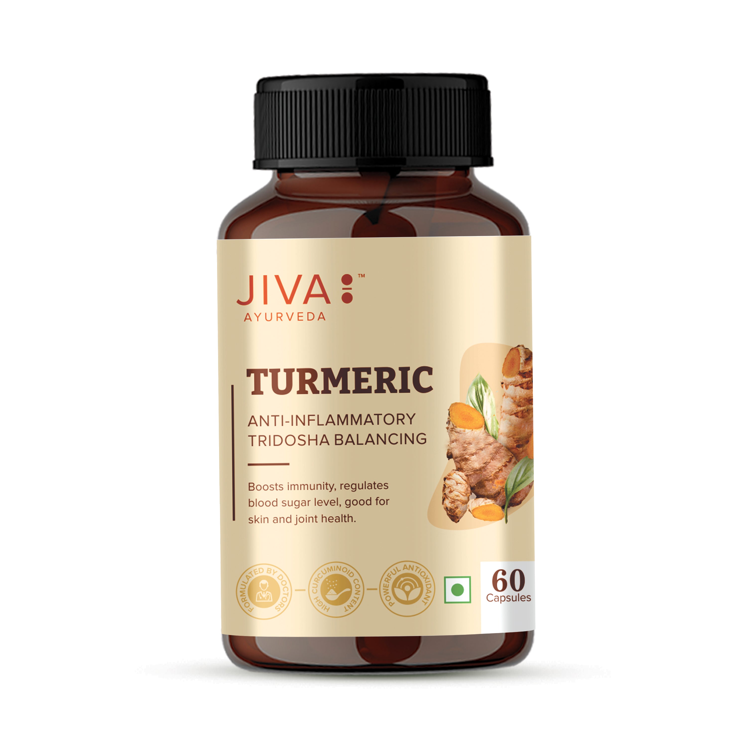 Turmeric Capsules, Boosts Immunity & Promotes Healthy Skin