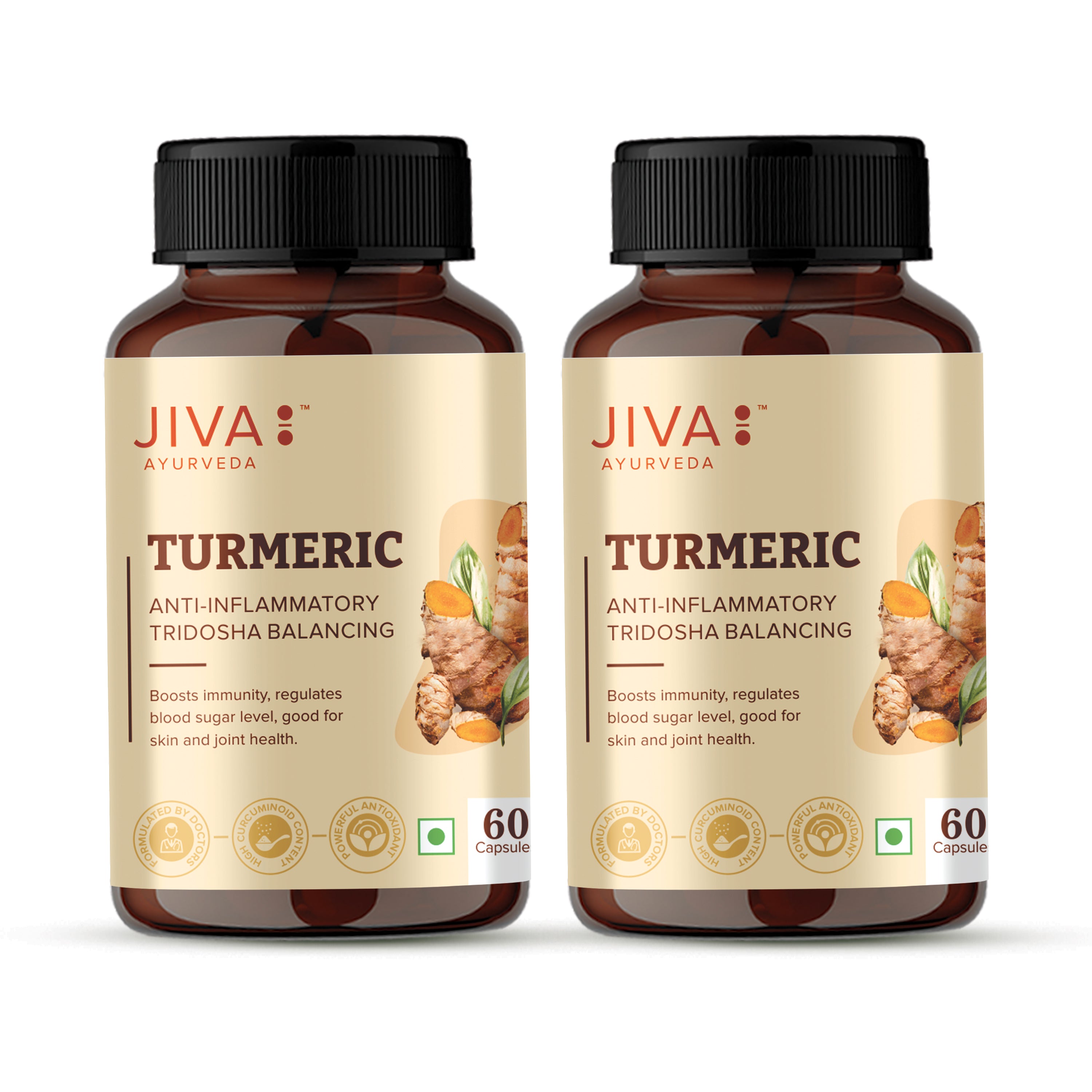 Turmeric Capsules, Boosts Immunity & Promotes Healthy Skin