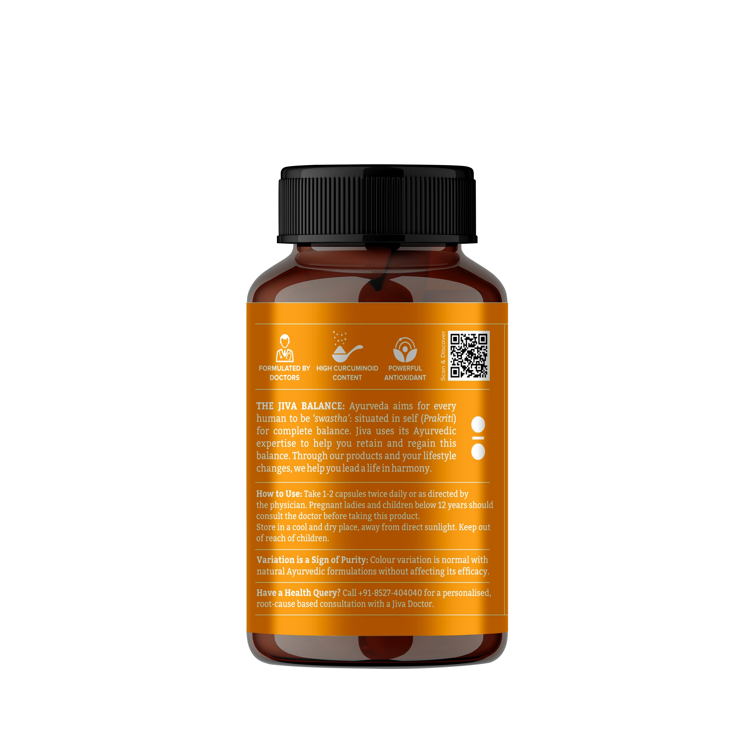 Turmeric Capsules, Boosts Immunity & Promotes Healthy Skin