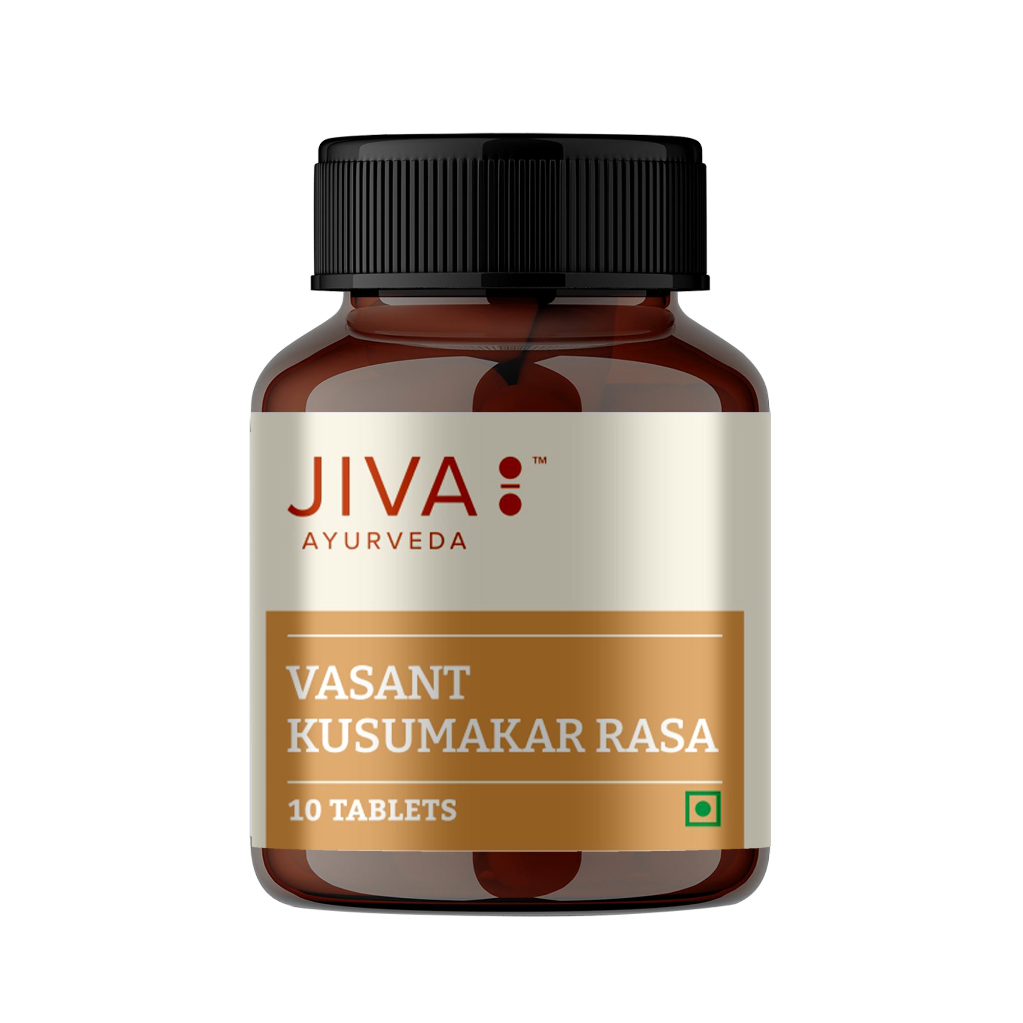 Vasant Kusumakar Rasa Tablets | Helpful in Carbohydrate Metabolism, General Weakness - 10 Tablets