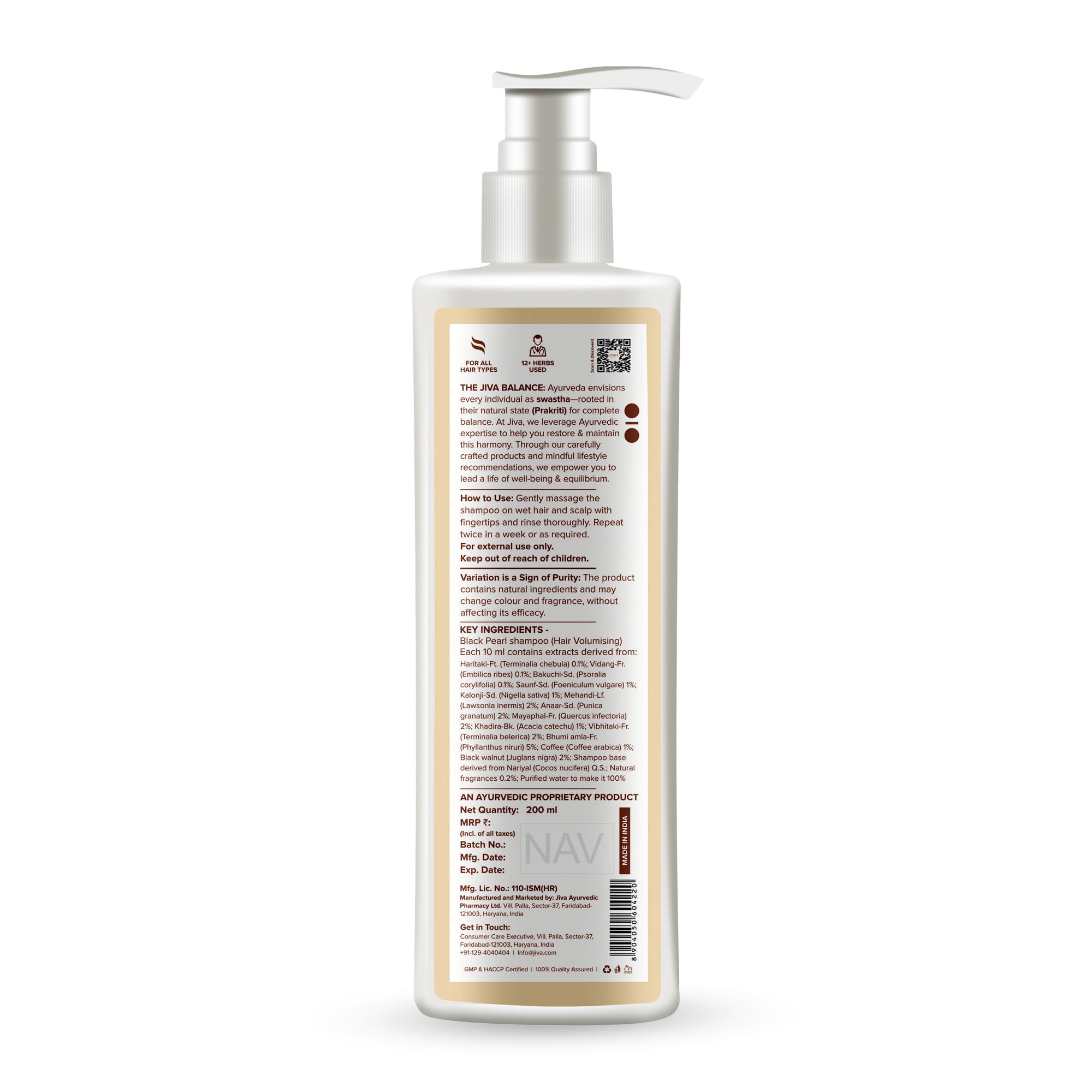 Black Pearl Shampoo | Nourishes & Adds Volume To The Hair