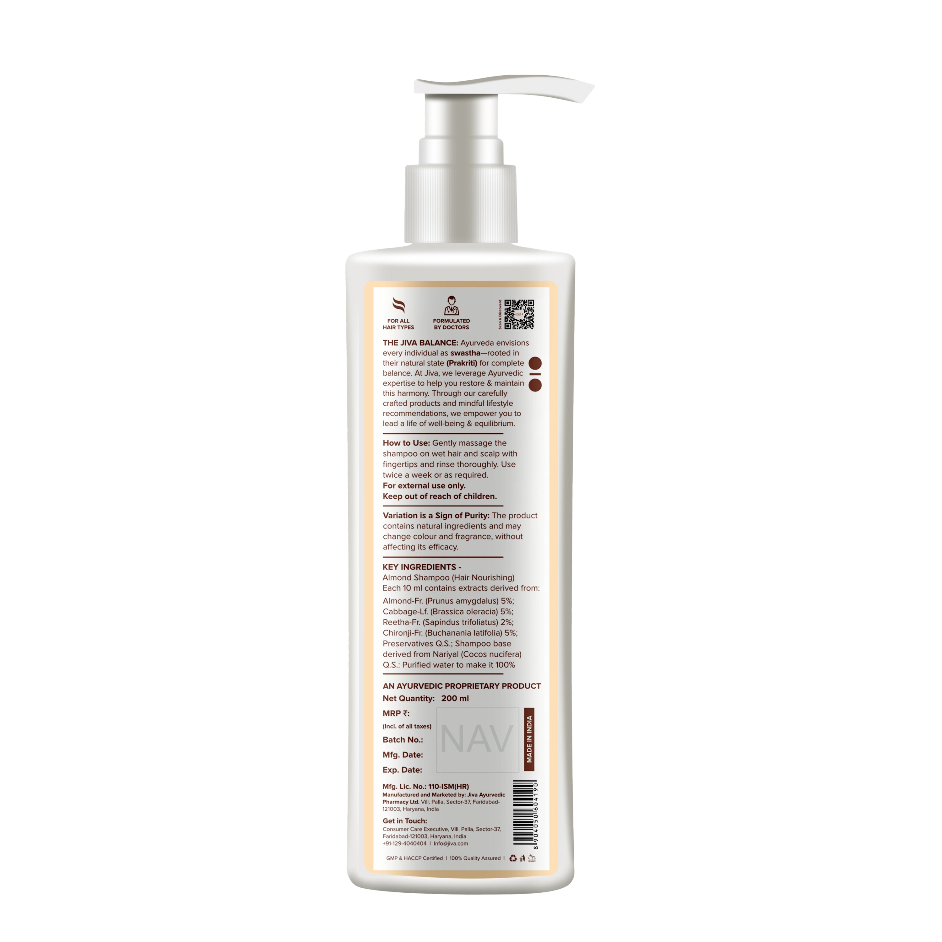 Almond Shampoo For Healthy Hair Growth