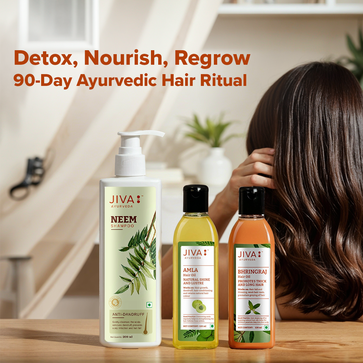 The Ayurvedic 90-Day Hair Growth Protocol: What to Take, When, and in What Order
