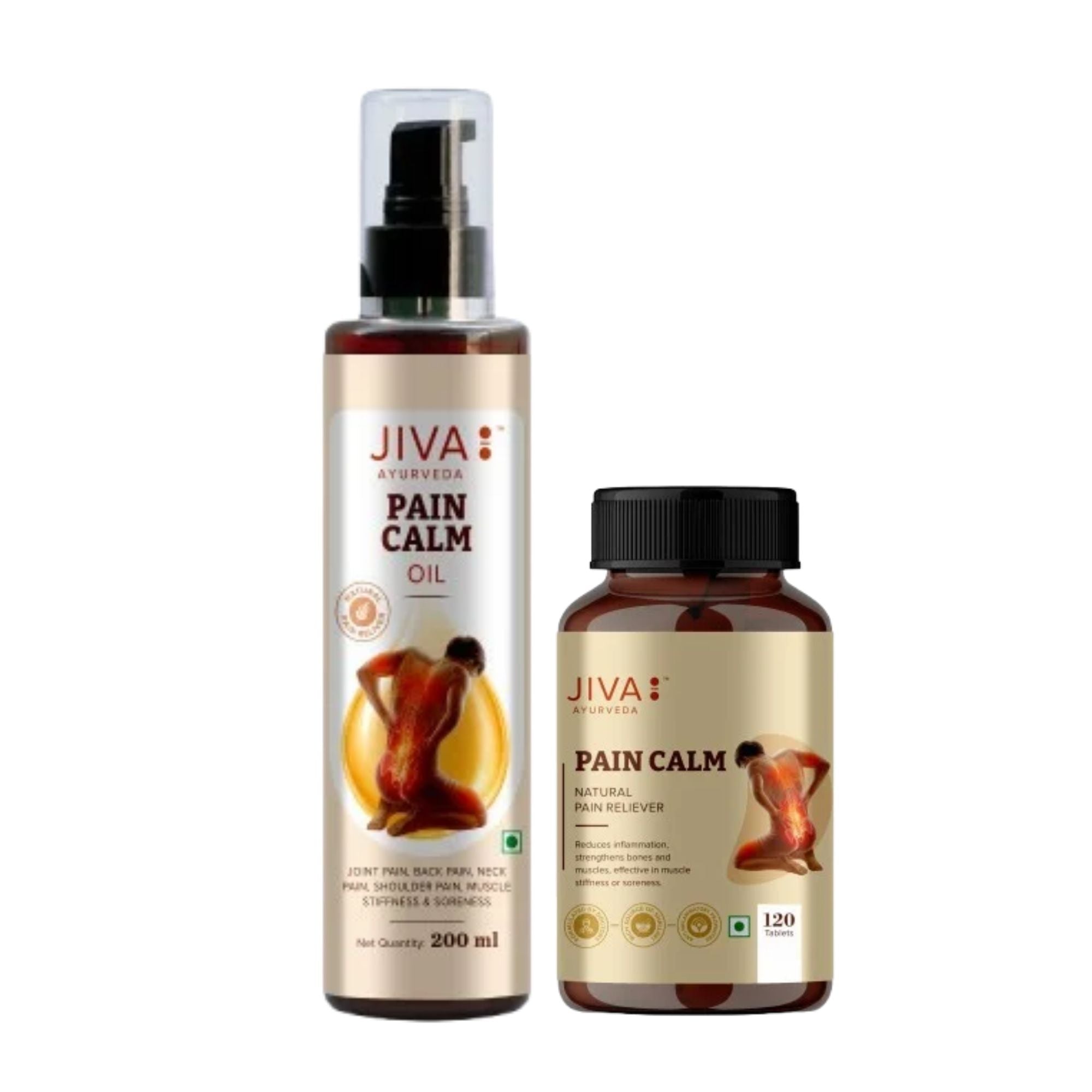 Combo Of Pain Calm Oil 200 ml & Pain Calm Tablet 120 Tablets
