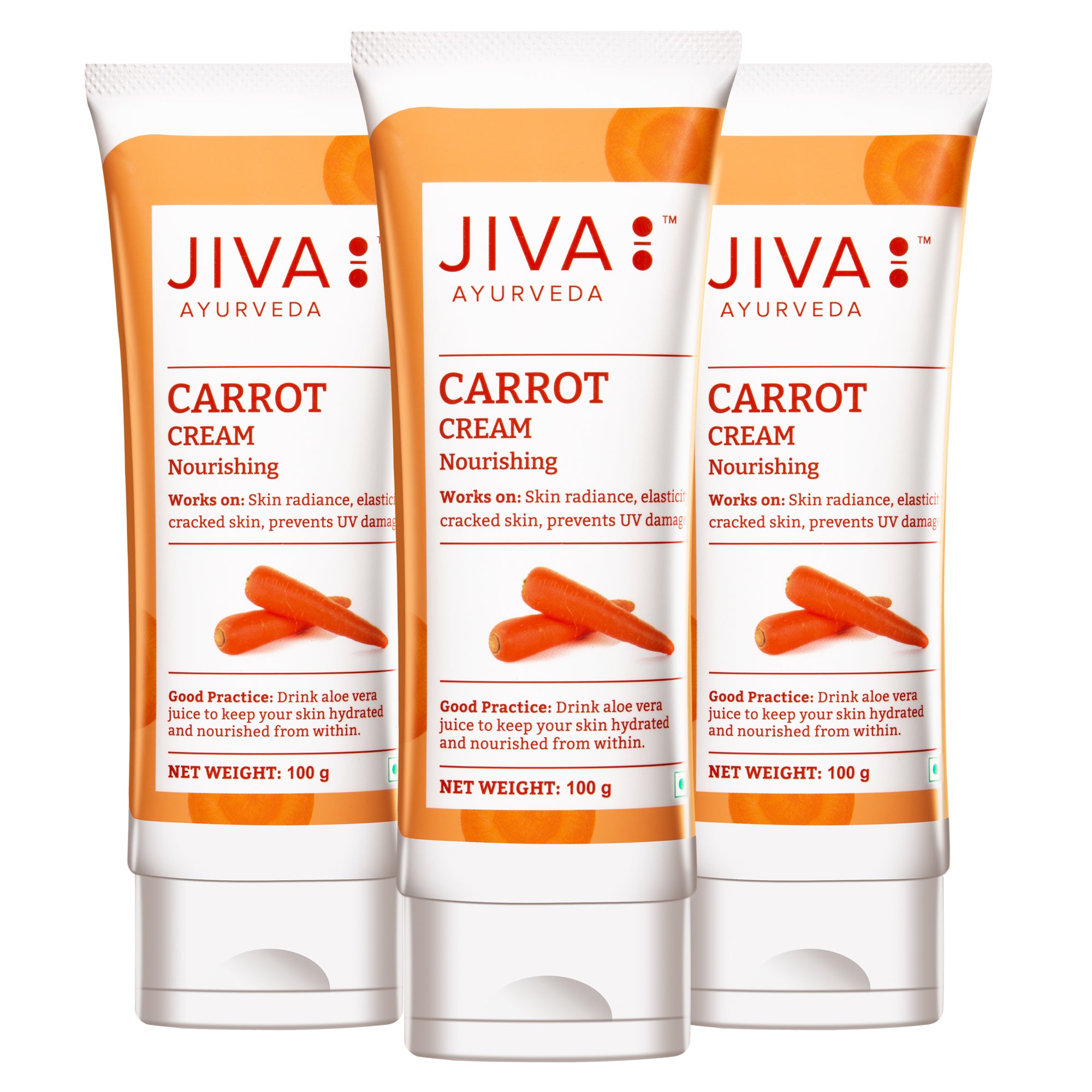 Carrot Cream 100gm | Nourishes Skin And Protects From UV Rays