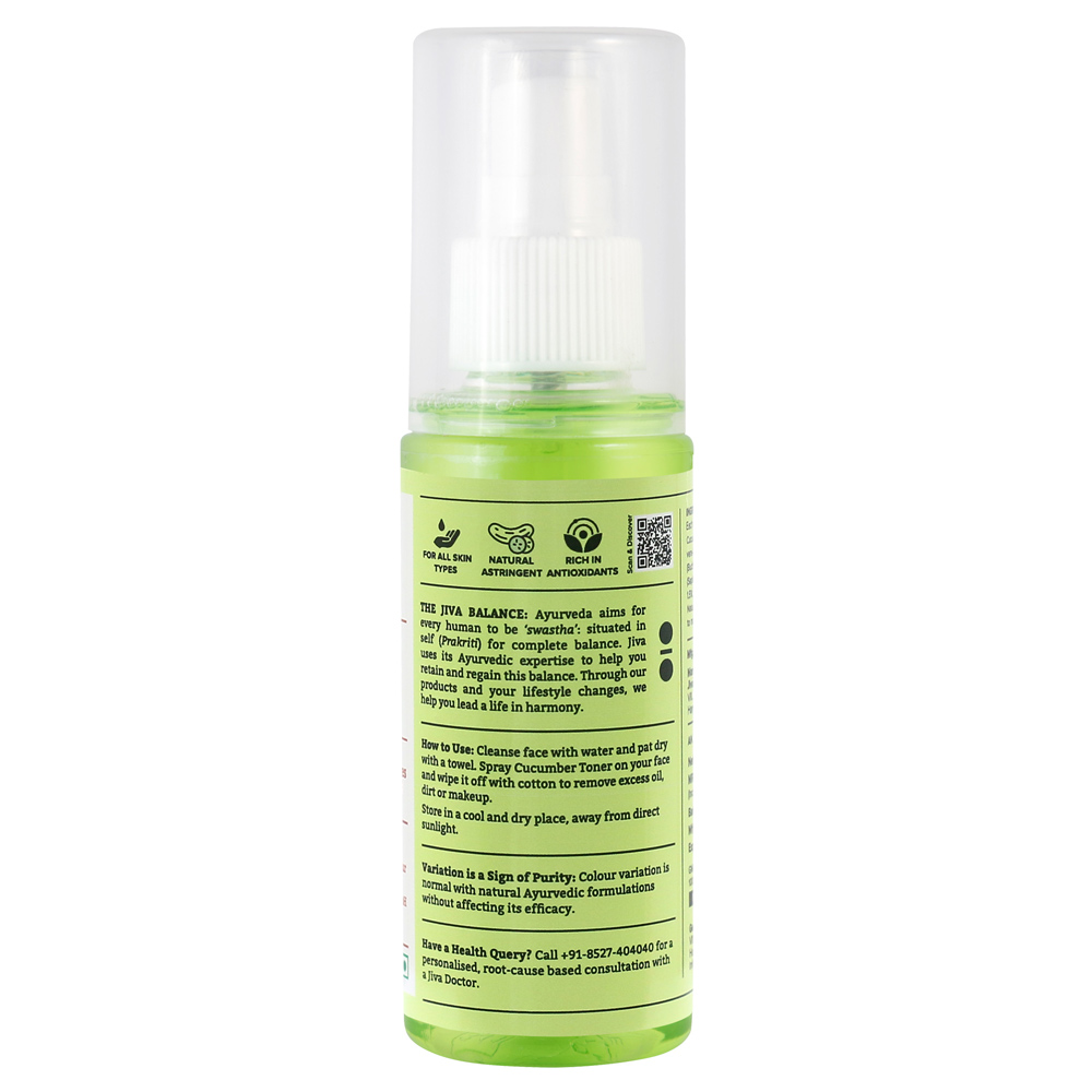 Cucumber Toner 100ml | Rejuvenates Skin & Restores Ph Balance