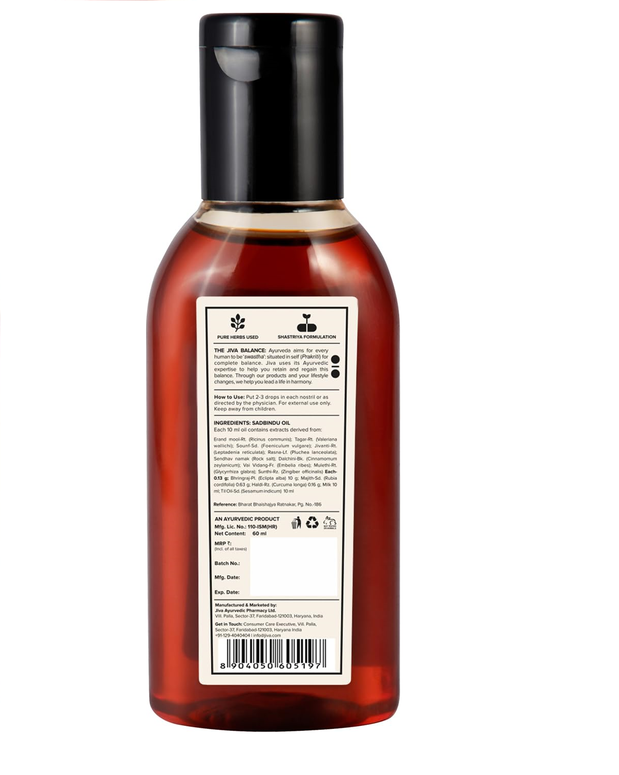 Sadbindu Oil | 100% Ayurvedic Nasal Drop