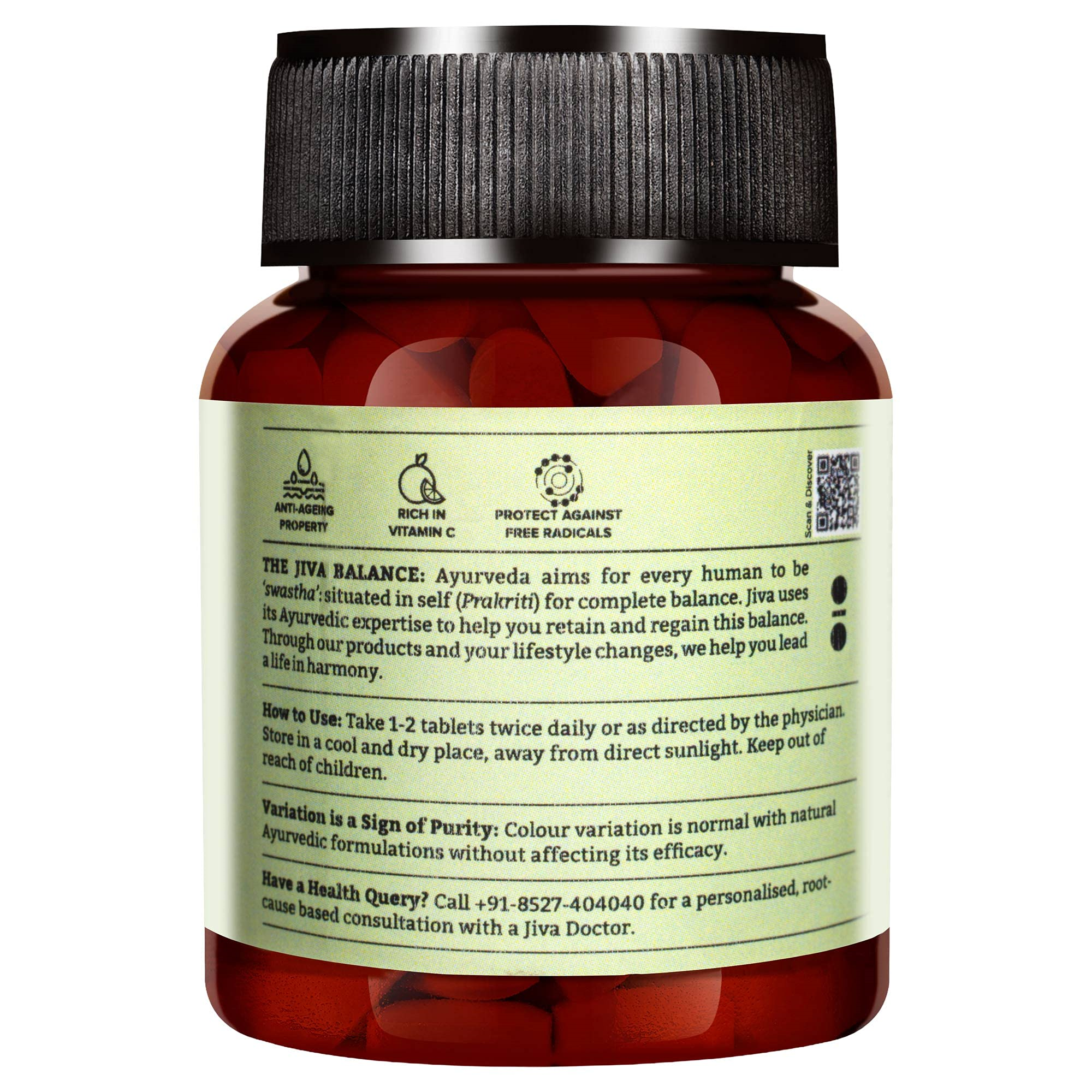 Amla Tablets 500mg | Rich In Vitamin C, Boosts Immunity & Improves Digestion
