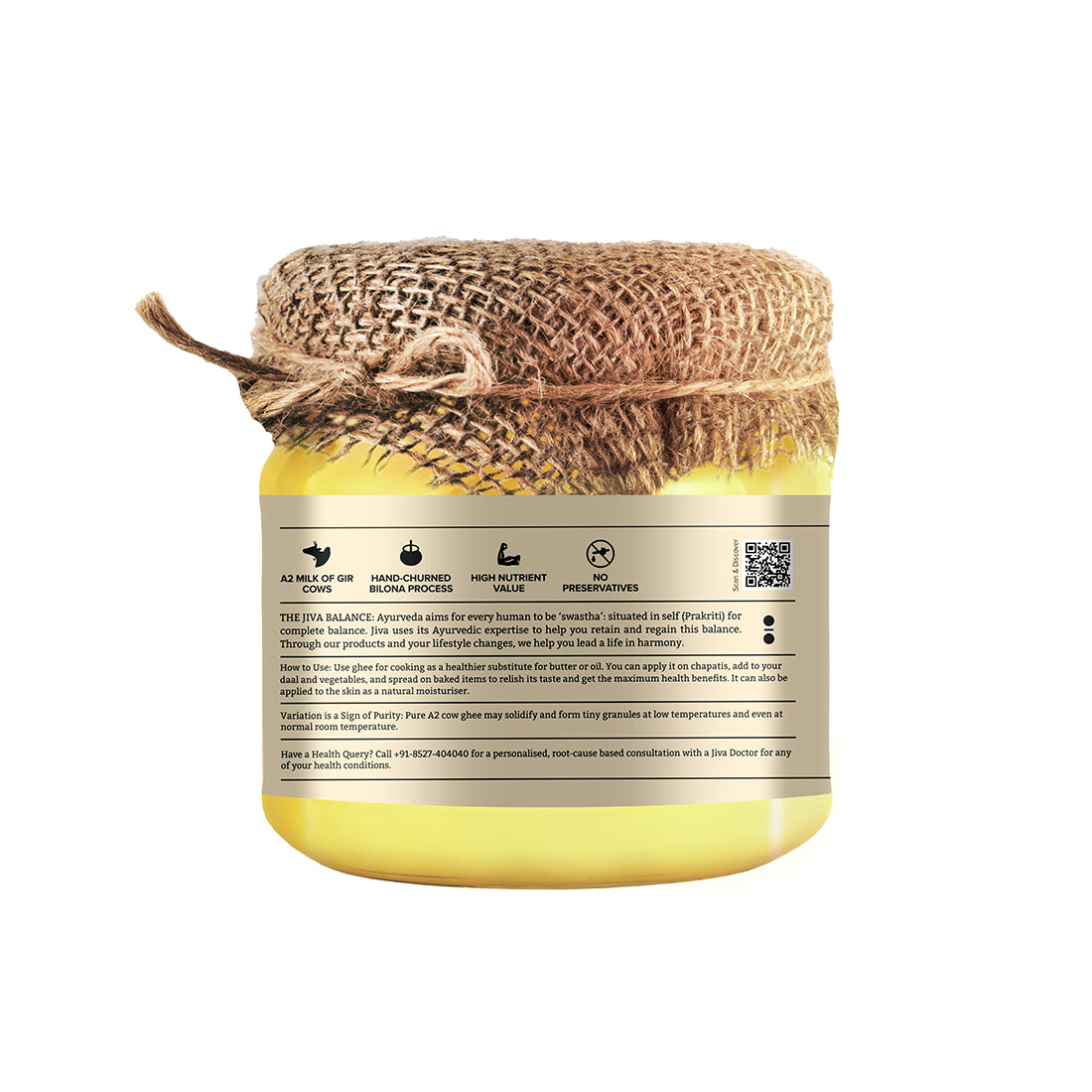 A2 Gir Desi Cow Ghee 1L + 300 ml (Combo Pack) | Pure Desi Ghee | Bilona Curd Churned | Grass-fed Cultured Ghee | Pure, Natural, Healthy