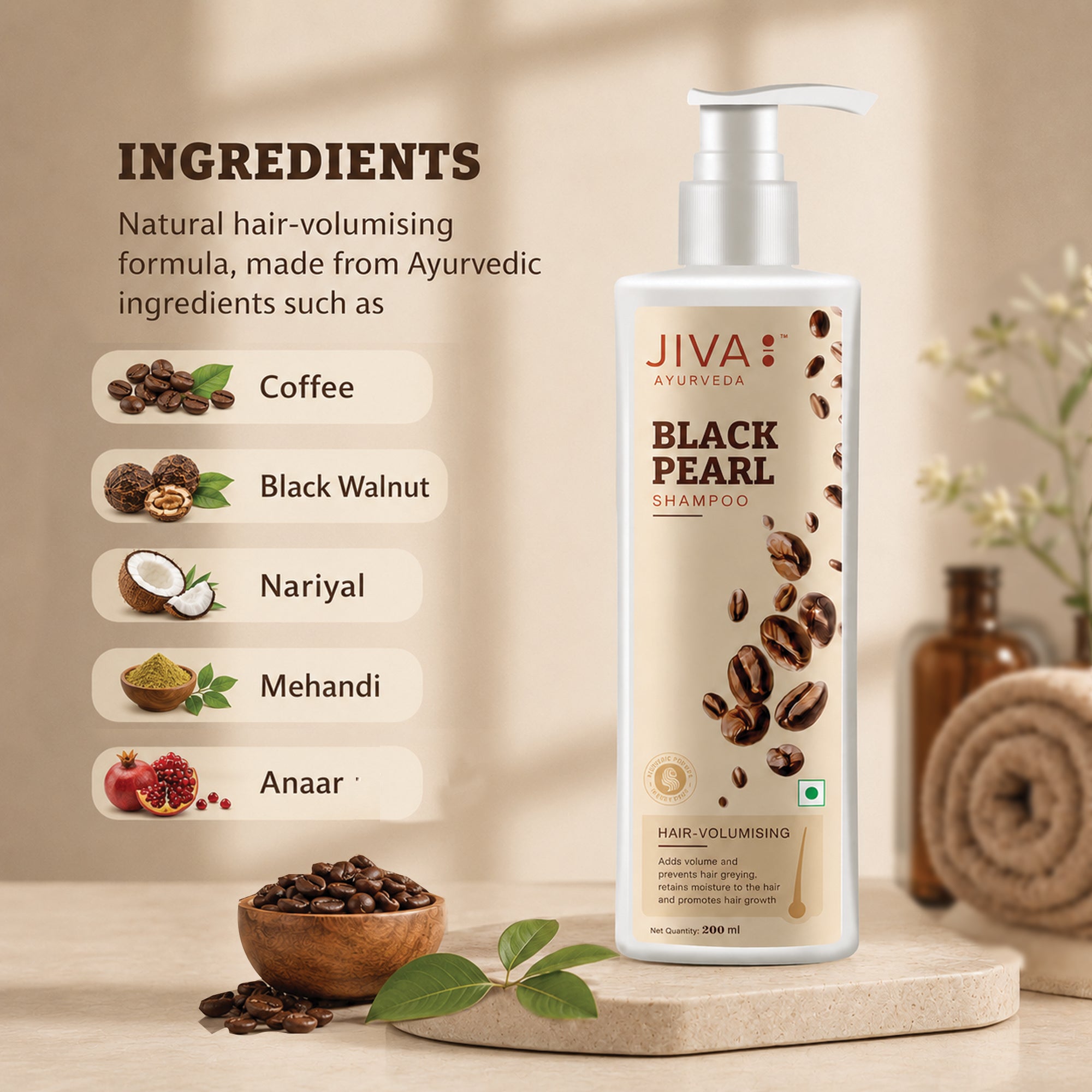 Black Pearl Shampoo | Nourishes & Adds Volume To The Hair