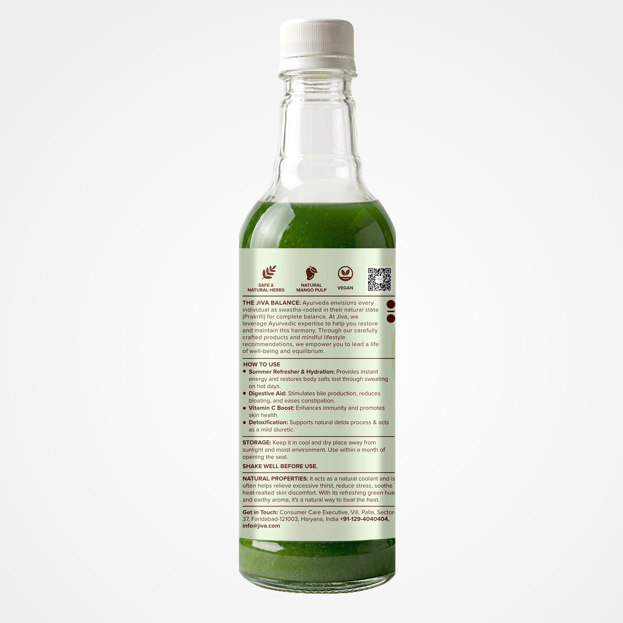 Aam Panna Squash 750 ml- Good source of vitamin C:Helps provide instant energy and support hydration.