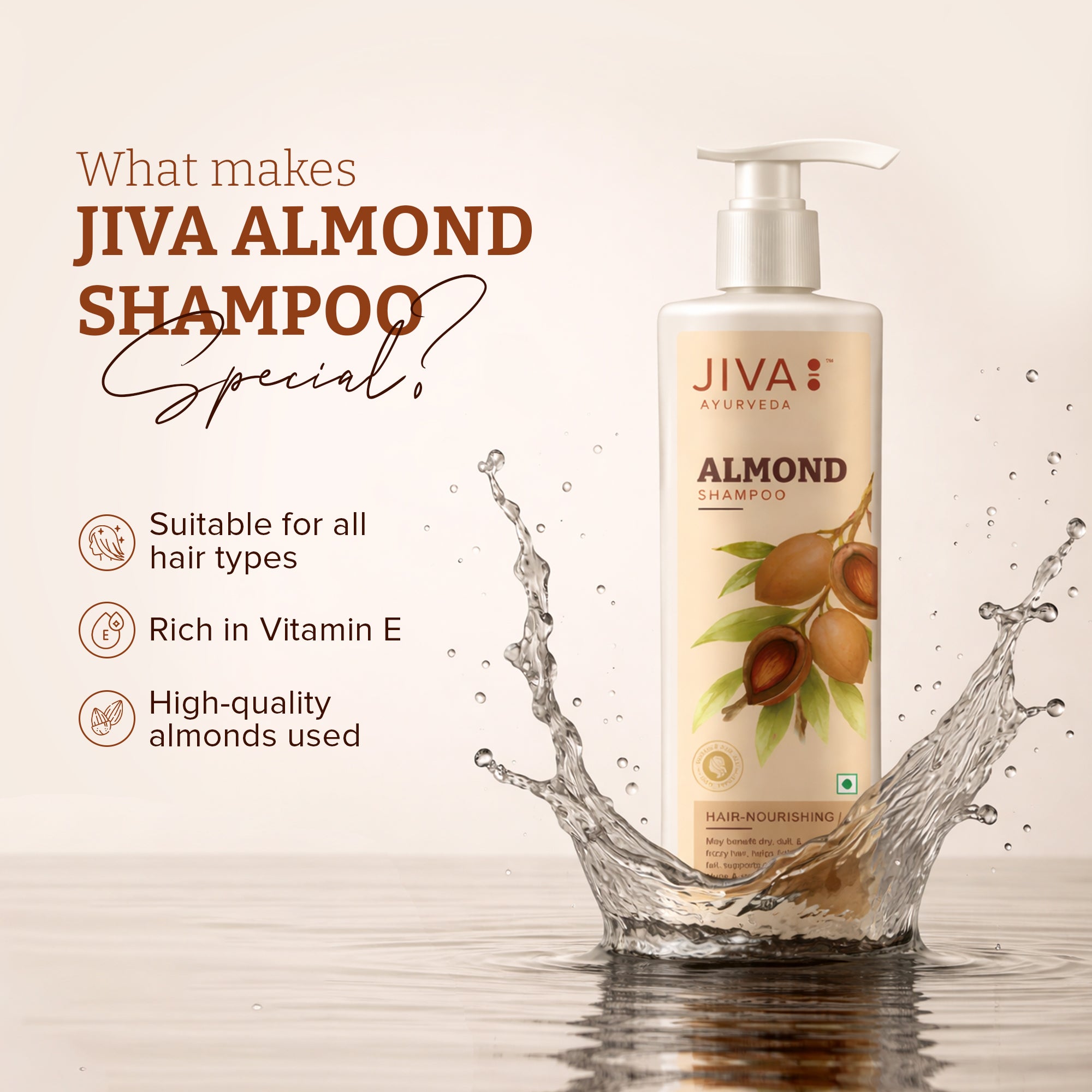 Almond Shampoo For Healthy Hair Growth