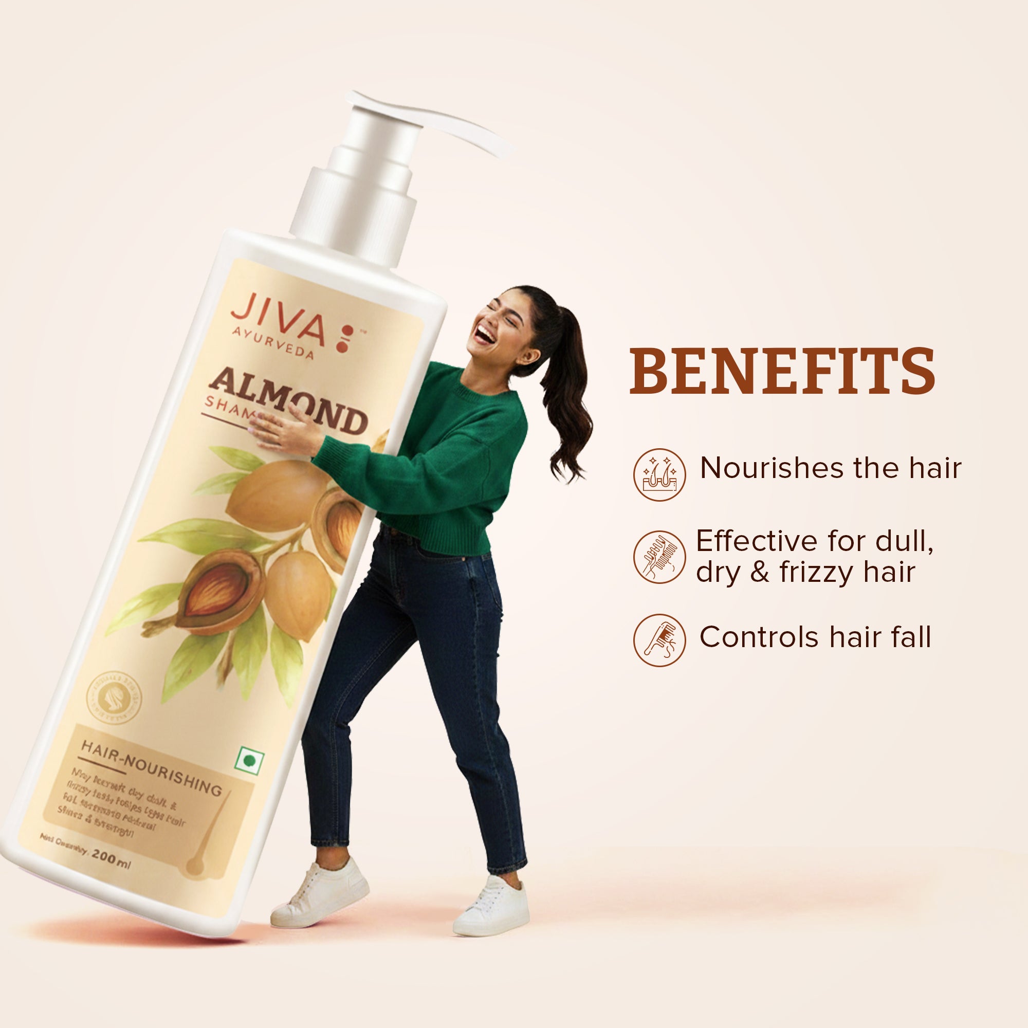 Almond Shampoo For Healthy Hair Growth