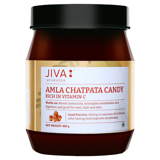 JIVA Amla Chatpata Candy Jar of 400 GM