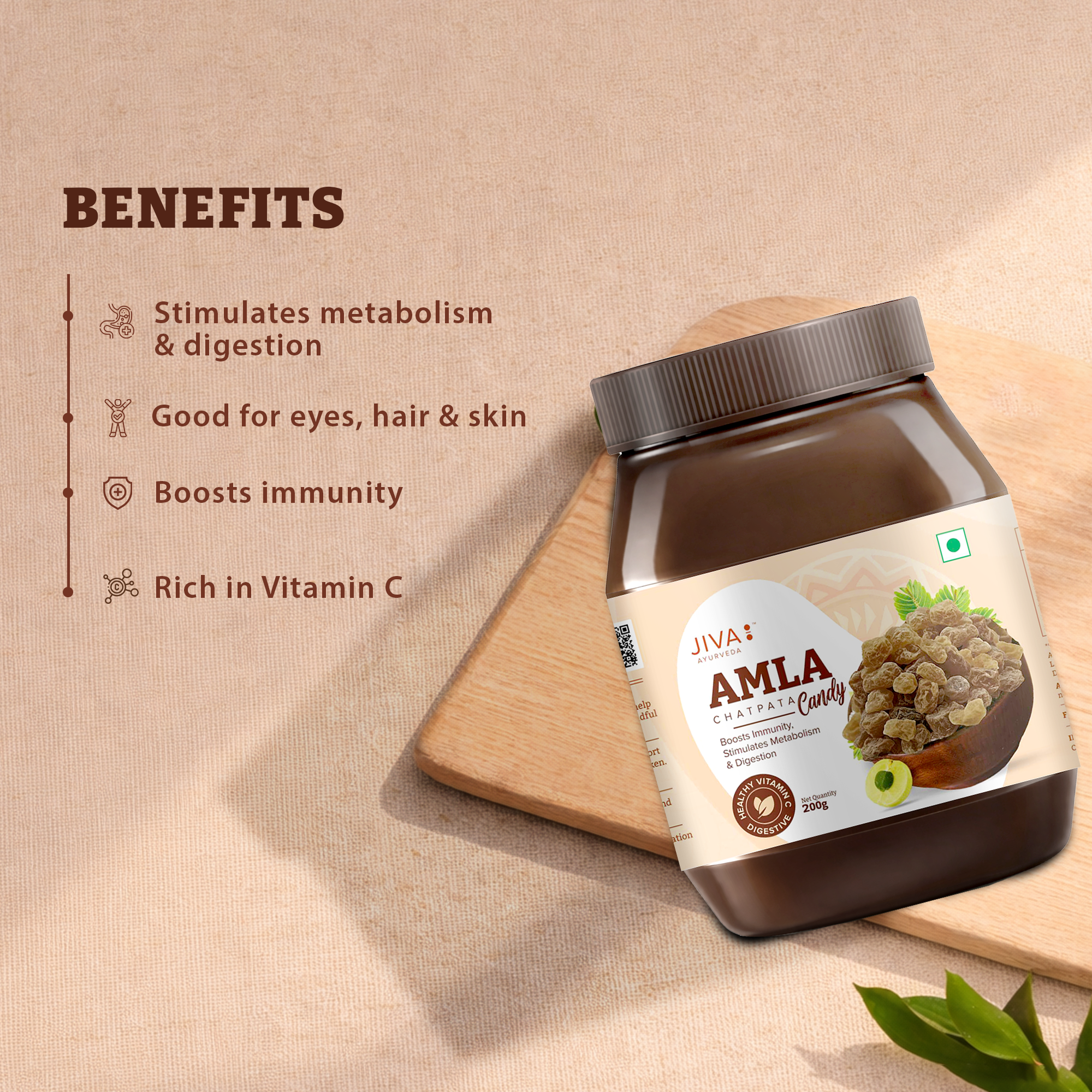 Amla Chatpata Candy For Immunity, Rich In Dietary Fibres & Vitamin C