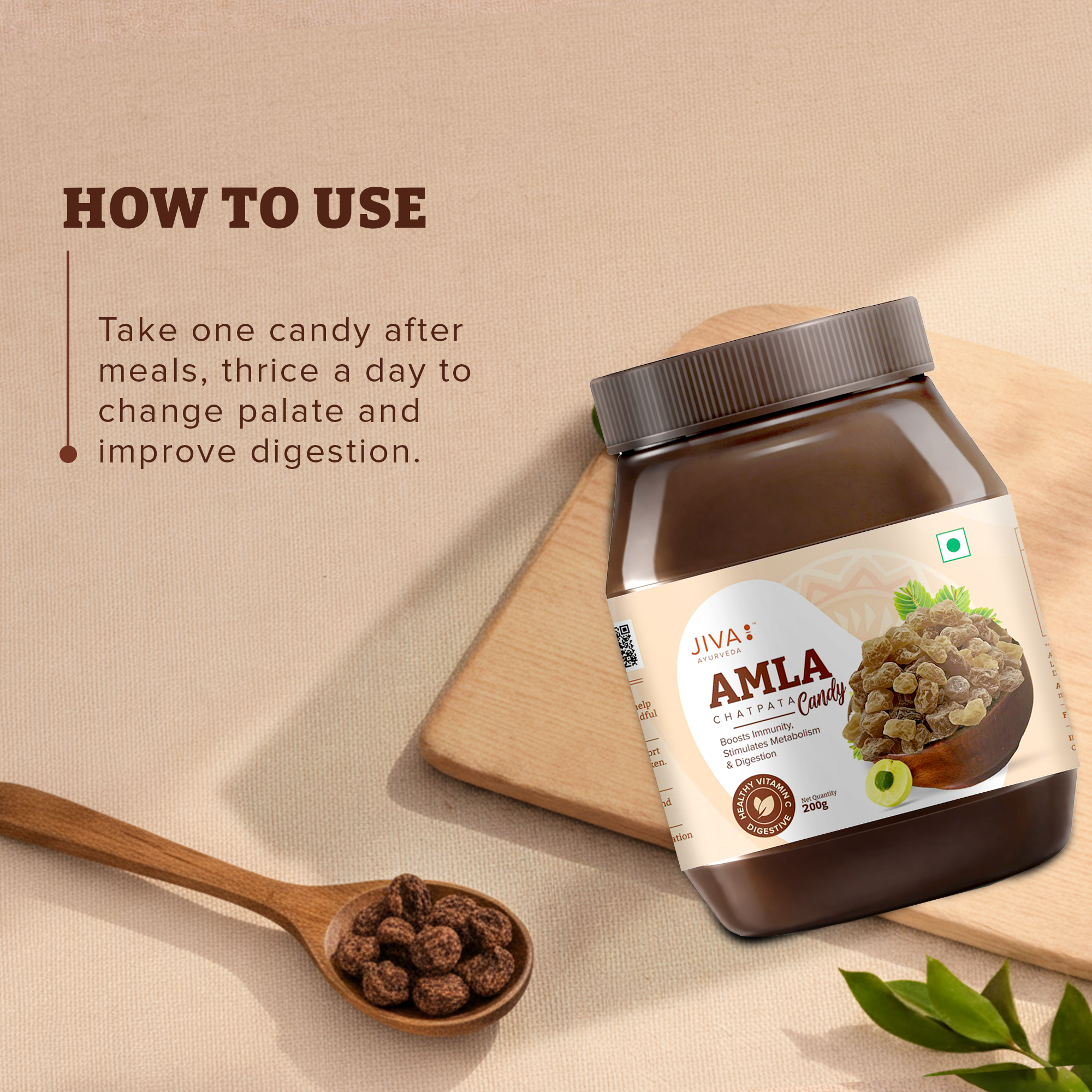 Amla Chatpata Candy For Immunity, Rich In Dietary Fibres & Vitamin C