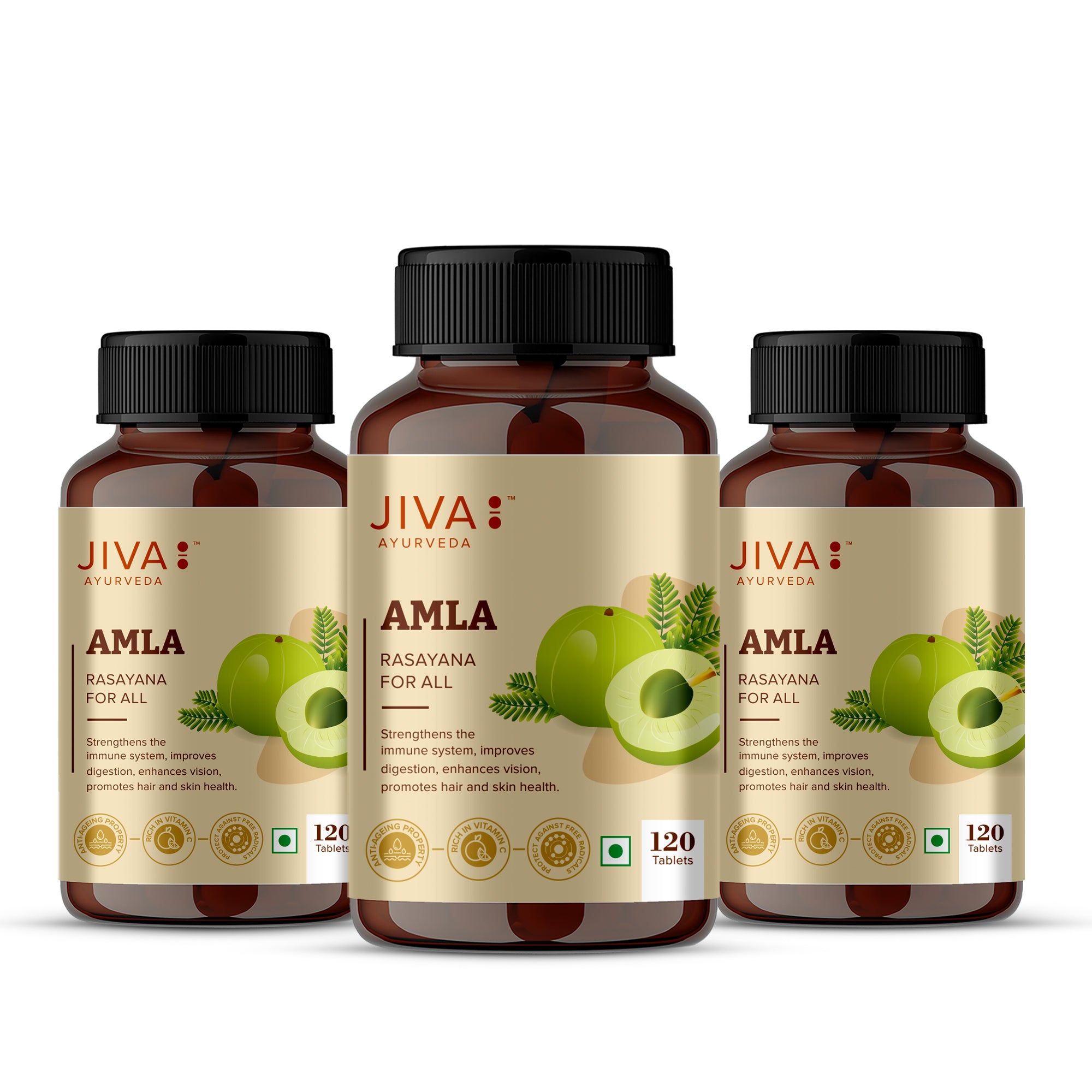 Amla Tablets 500mg | Rich In Vitamin C, Boosts Immunity & Improves Digestion