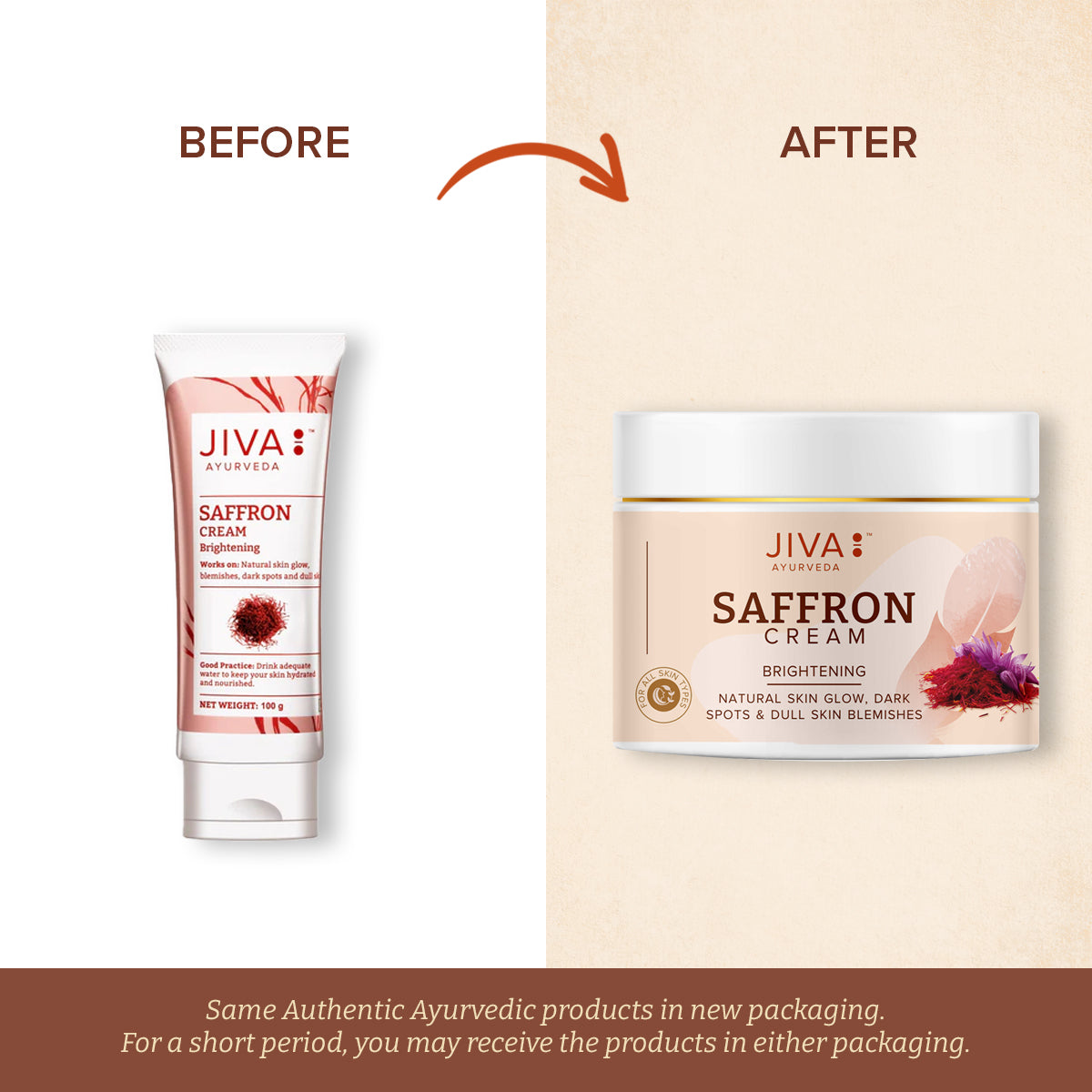 Saffron Cream 100g | Lightens Blemishes, Hyperpigmentation, & Dark Spots