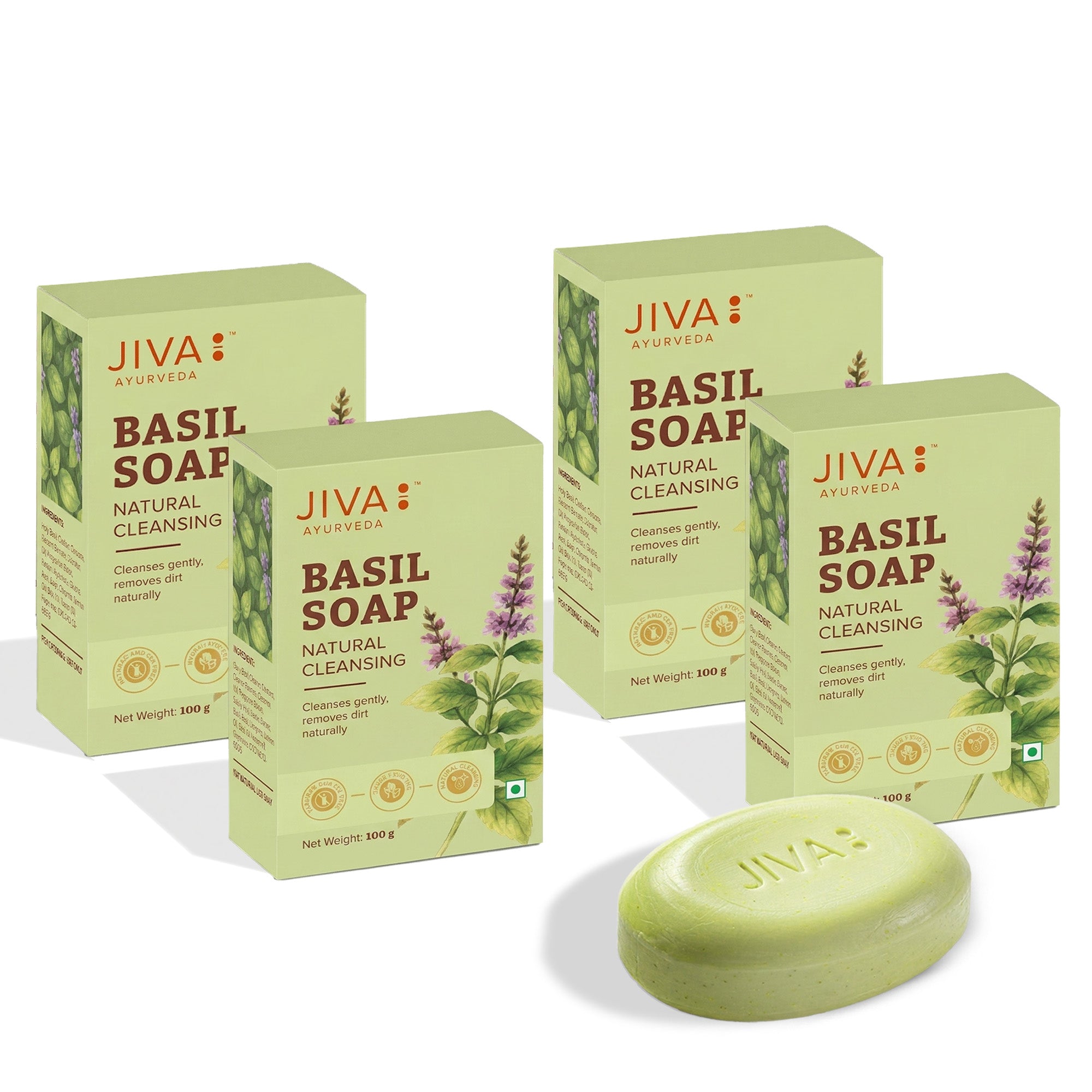 Basil Soap | Clears Acne, Pimples, Rashes And Blemishes