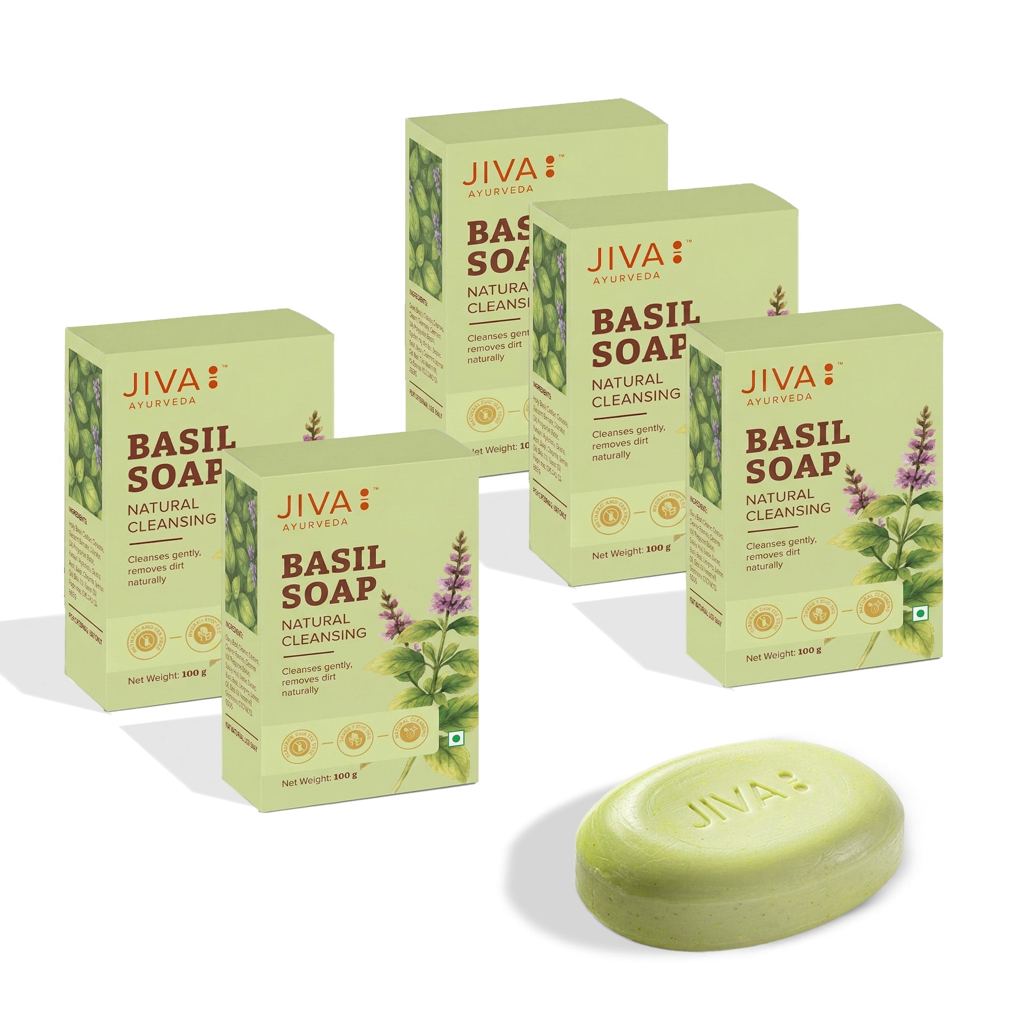 Basil Soap | Clears Acne, Pimples, Rashes And Blemishes