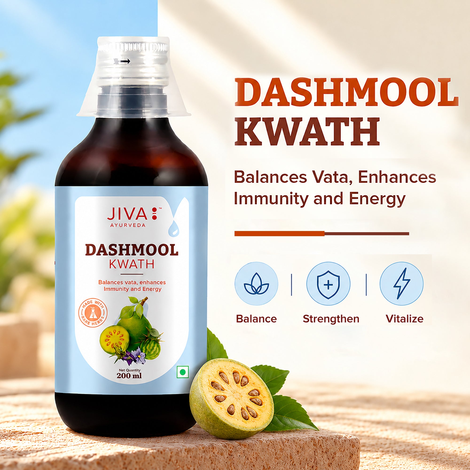 Dashmool Kwath For Respiratory Health | Boosts Immunity & Energy -200ml