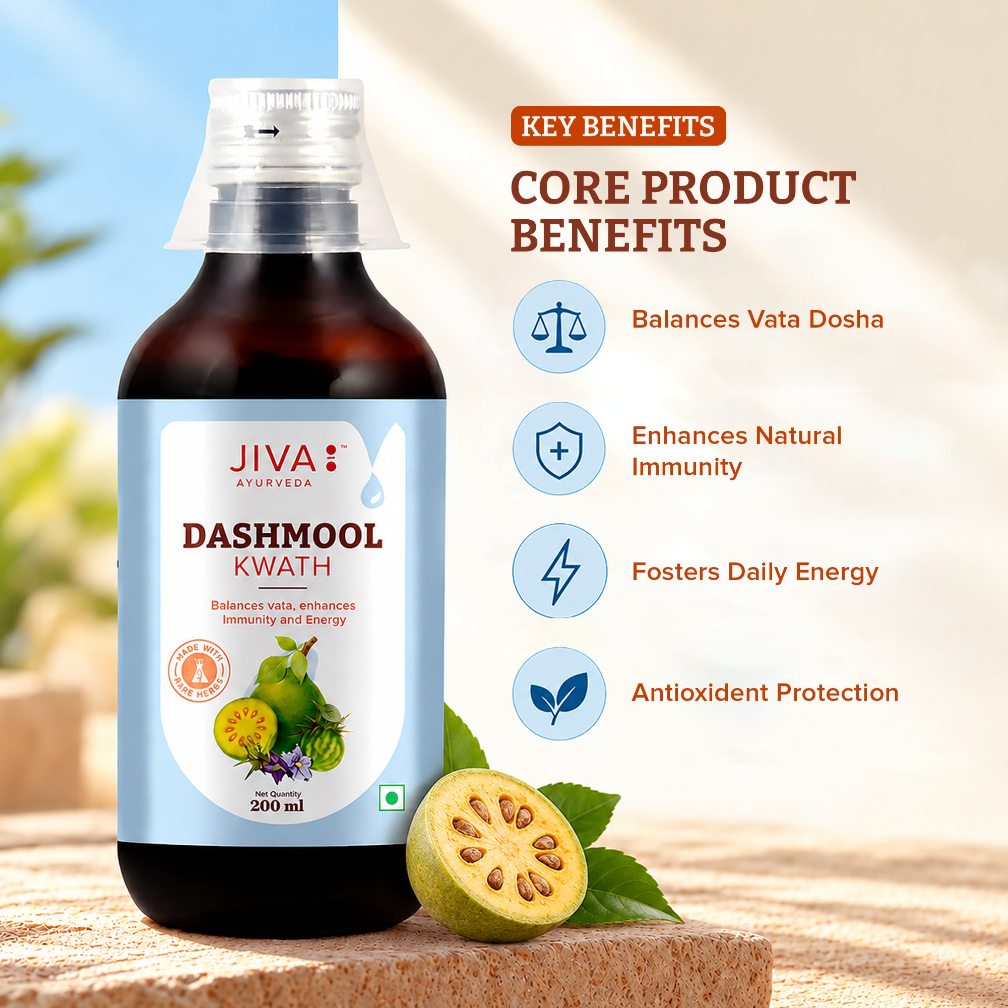 Dashmool Kwath For Respiratory Health | Boosts Immunity & Energy -200ml