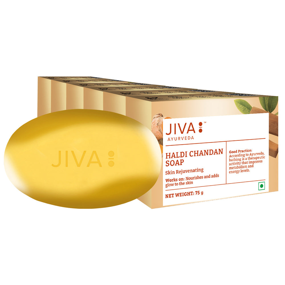 Jiva Haldi Chandan Soap Acne Relief Skin Rejuvenation