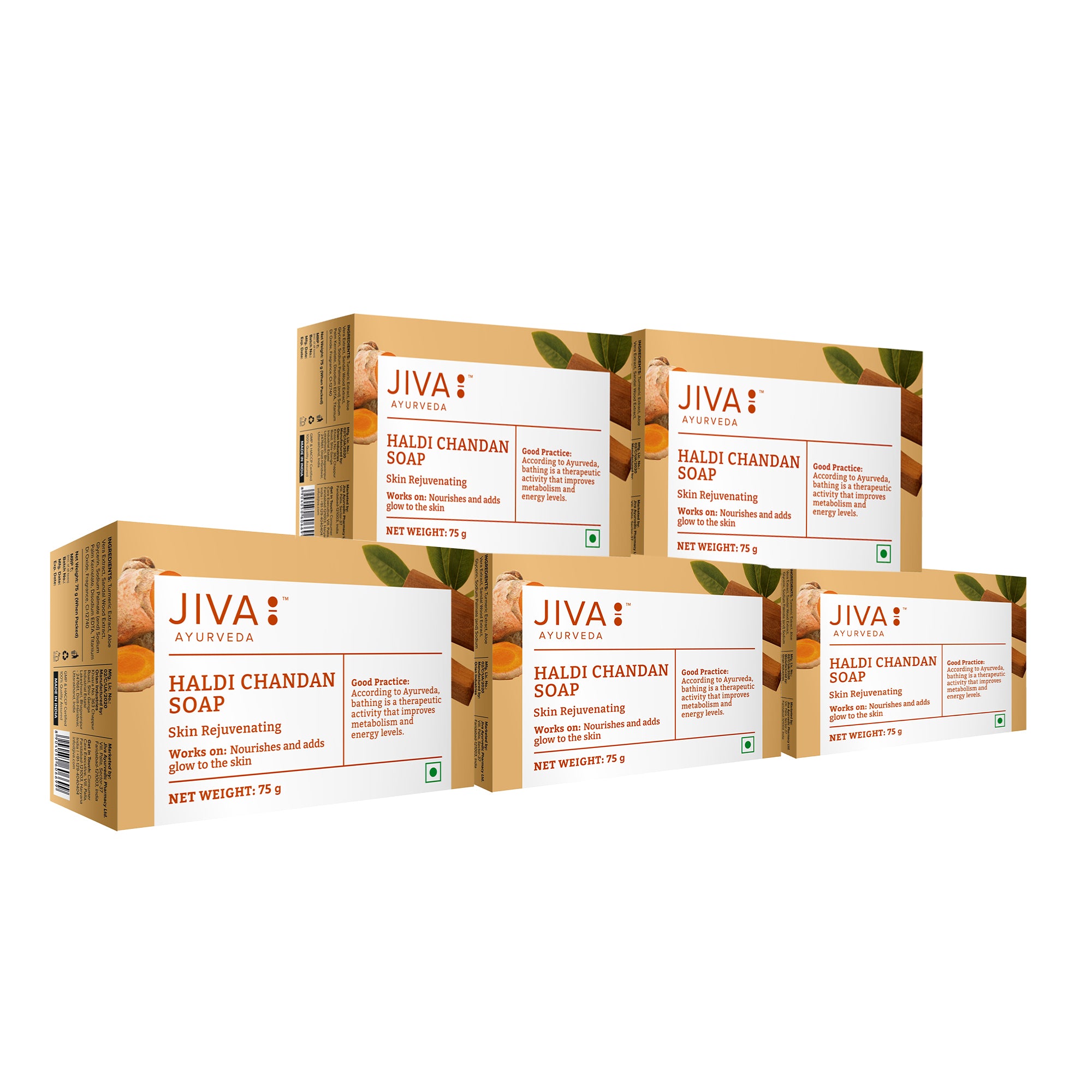 Haldi Chandan Soap 75gm | Prevents Acne, Pimples, Fine Lines, & Wrinkles