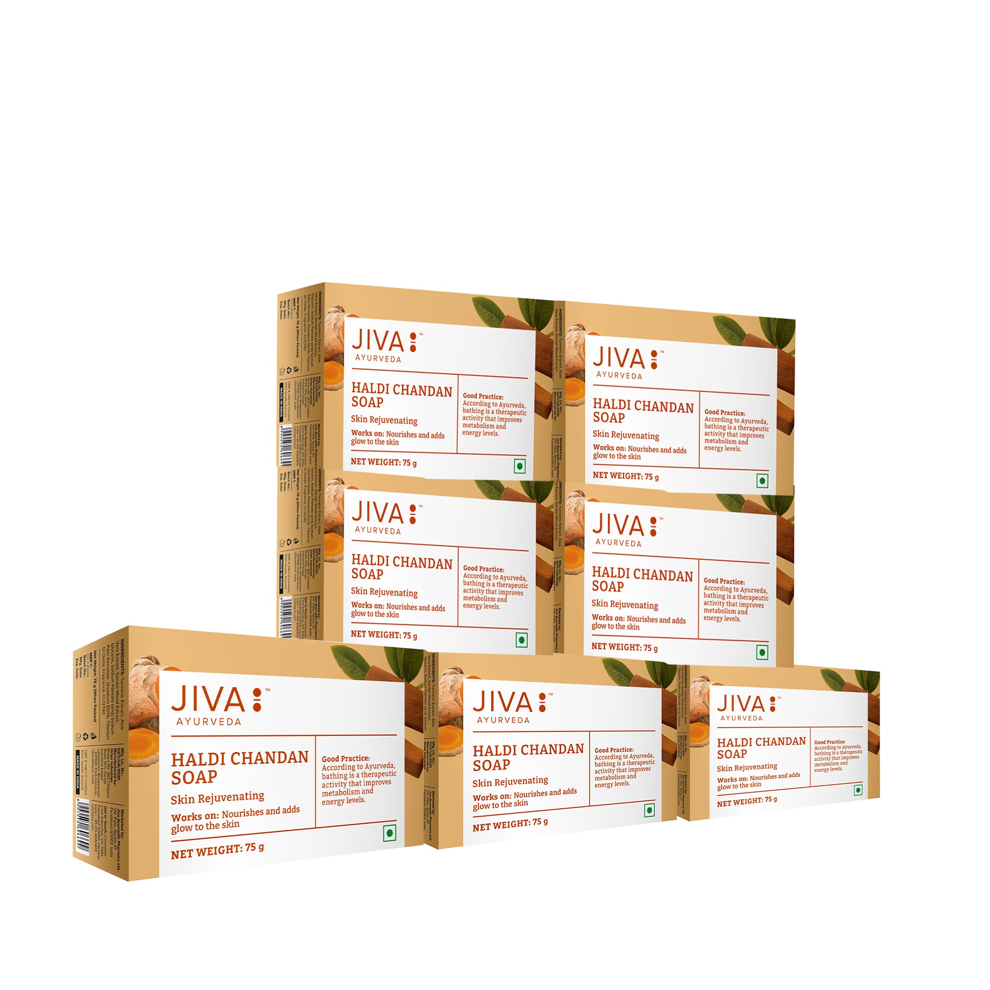 Haldi Chandan Soap 75gm | Prevents Acne, Pimples, Fine Lines, & Wrinkles
