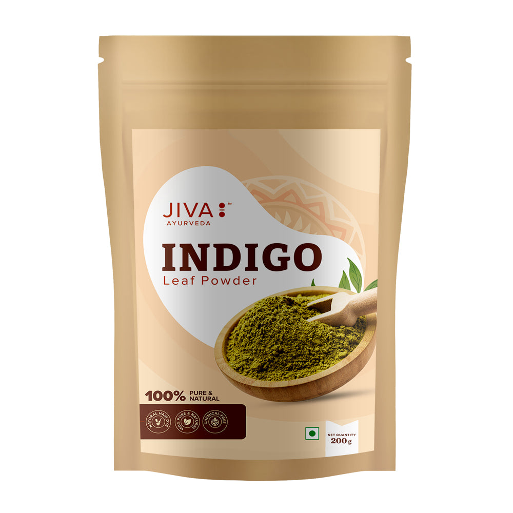 Indigo Leaf Powder | Pure & Natural Hair Color | Chemical-Free, Ammonia-Free & Organic Hair Dye for Men & Women -200g