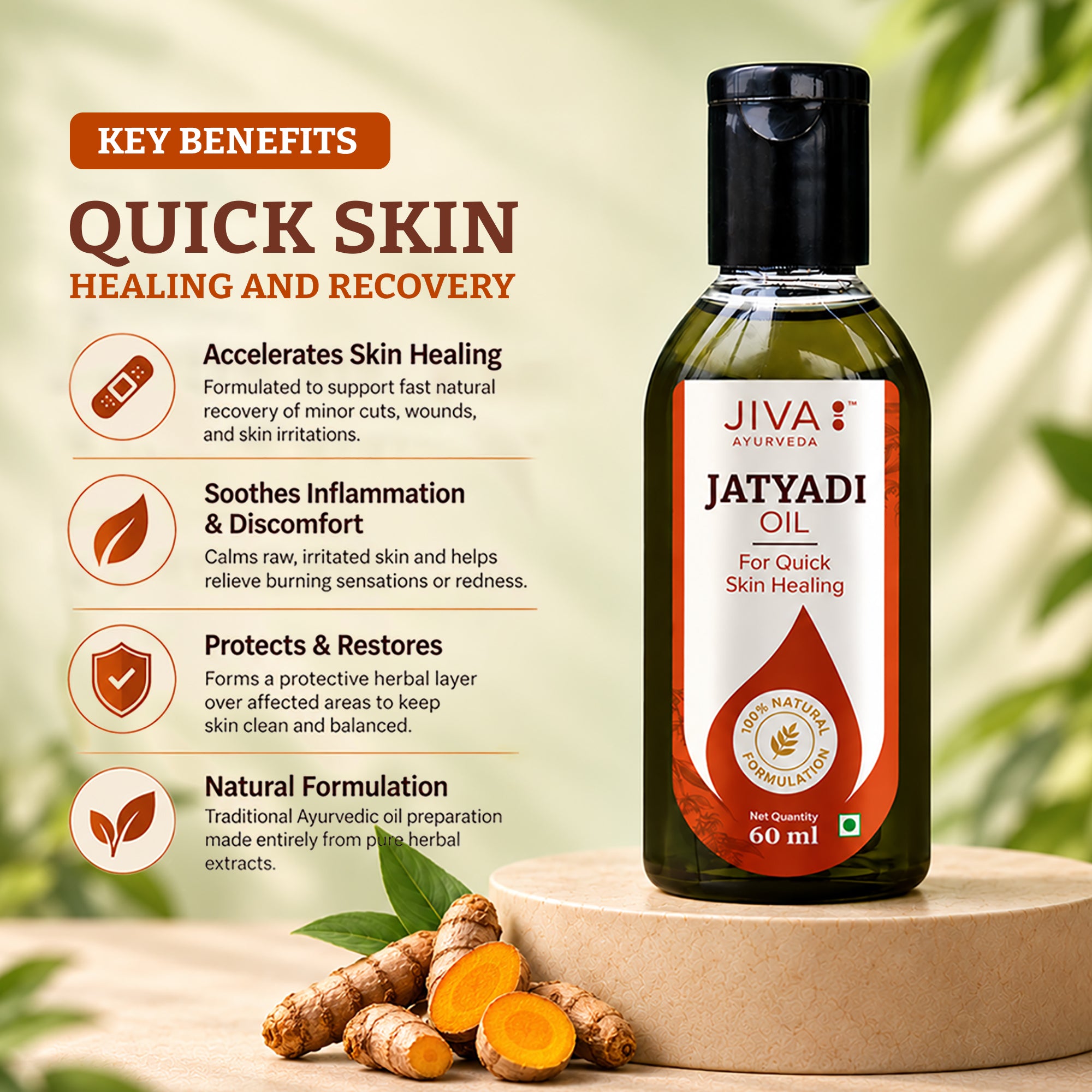 Jatyadi Oil | Heals Wounds & Stops Bleeding
