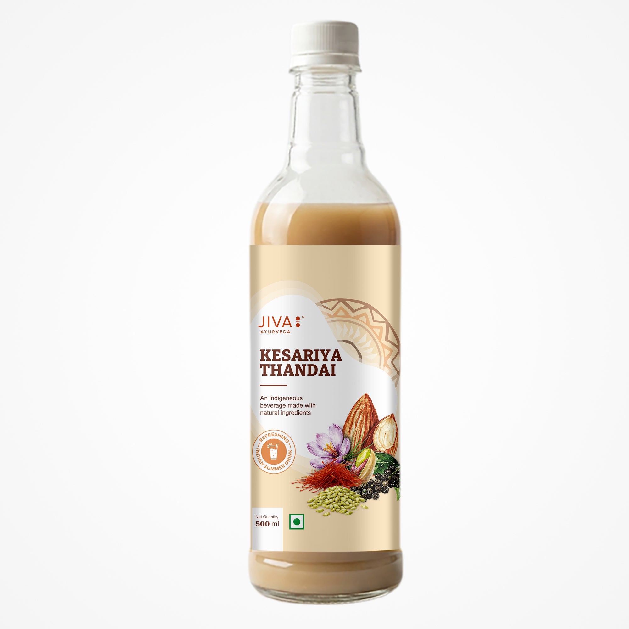 Kesariya Thandai - An indigenous beverage made with natural ingredients- 500ml