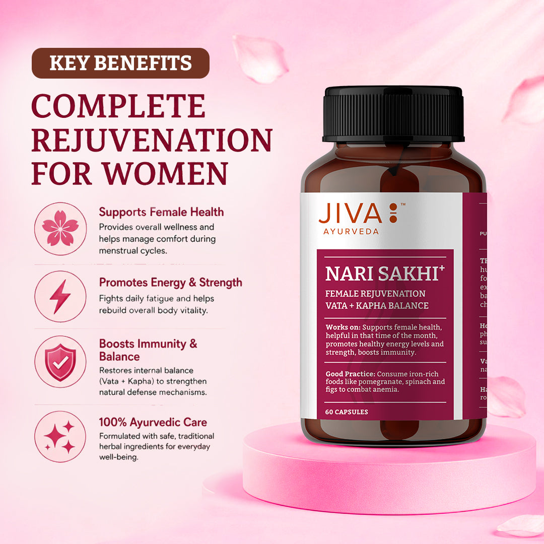 Nari Sakhi Capsules | Helps In Female Rejuvenation & Relieves Menstrual Discomfort