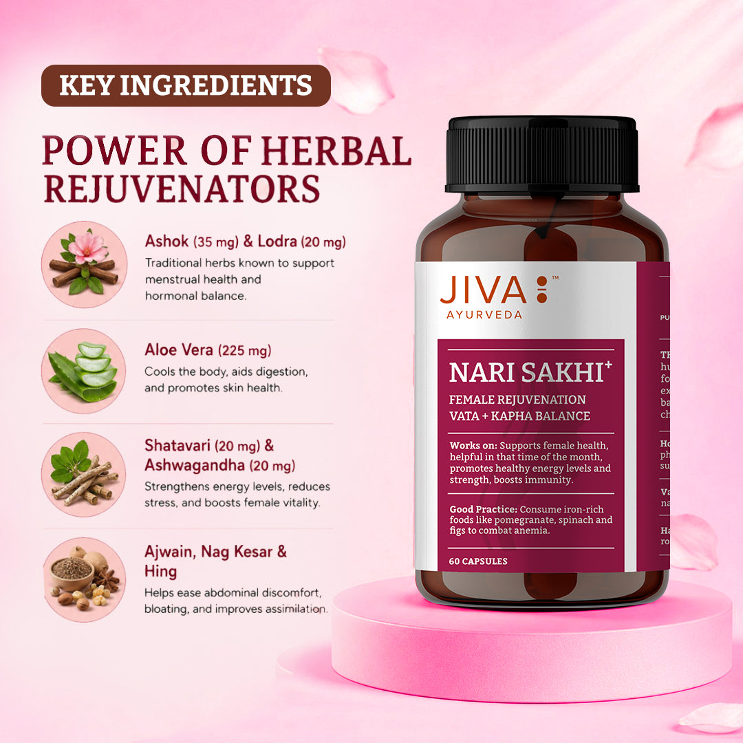 Nari Sakhi Capsules | Helps In Female Rejuvenation & Relieves Menstrual Discomfort