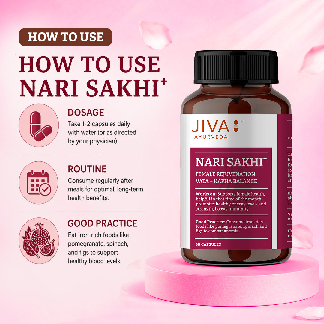 Nari Sakhi Capsules | Helps In Female Rejuvenation & Relieves Menstrual Discomfort
