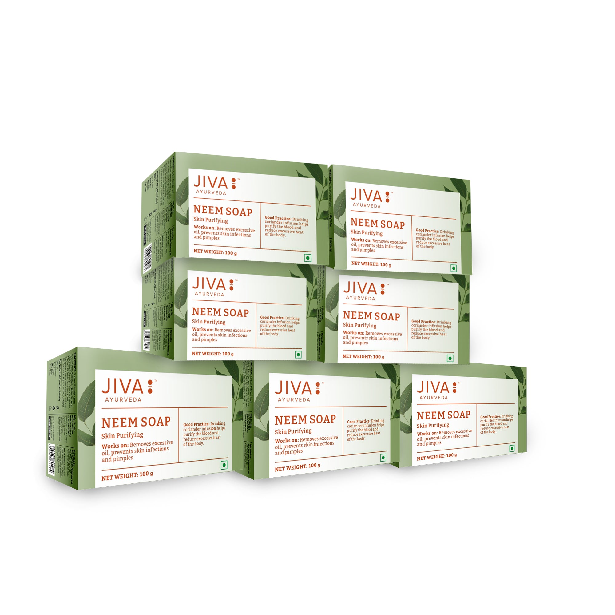 Neem Soap 100gm | Cleans Skin Pores, Removes Excessive Oil, & Prevents Pimples