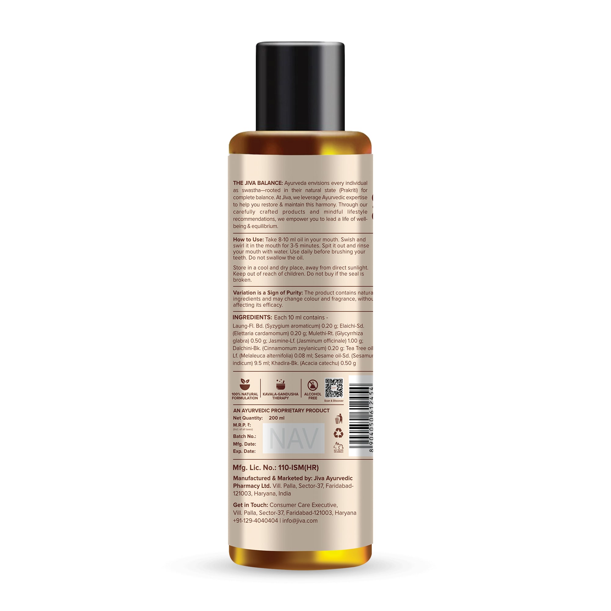Oil Pulling 200ml | Removes Toxins, Prevent Bad Breath, And Alleviates Toothache