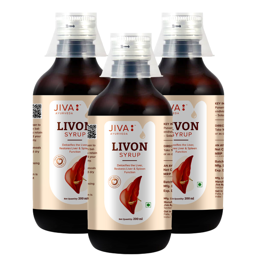Livon Syrup For Liver Helps To Promote Digestion & Appetite | 100% Pure & Natural 200ml