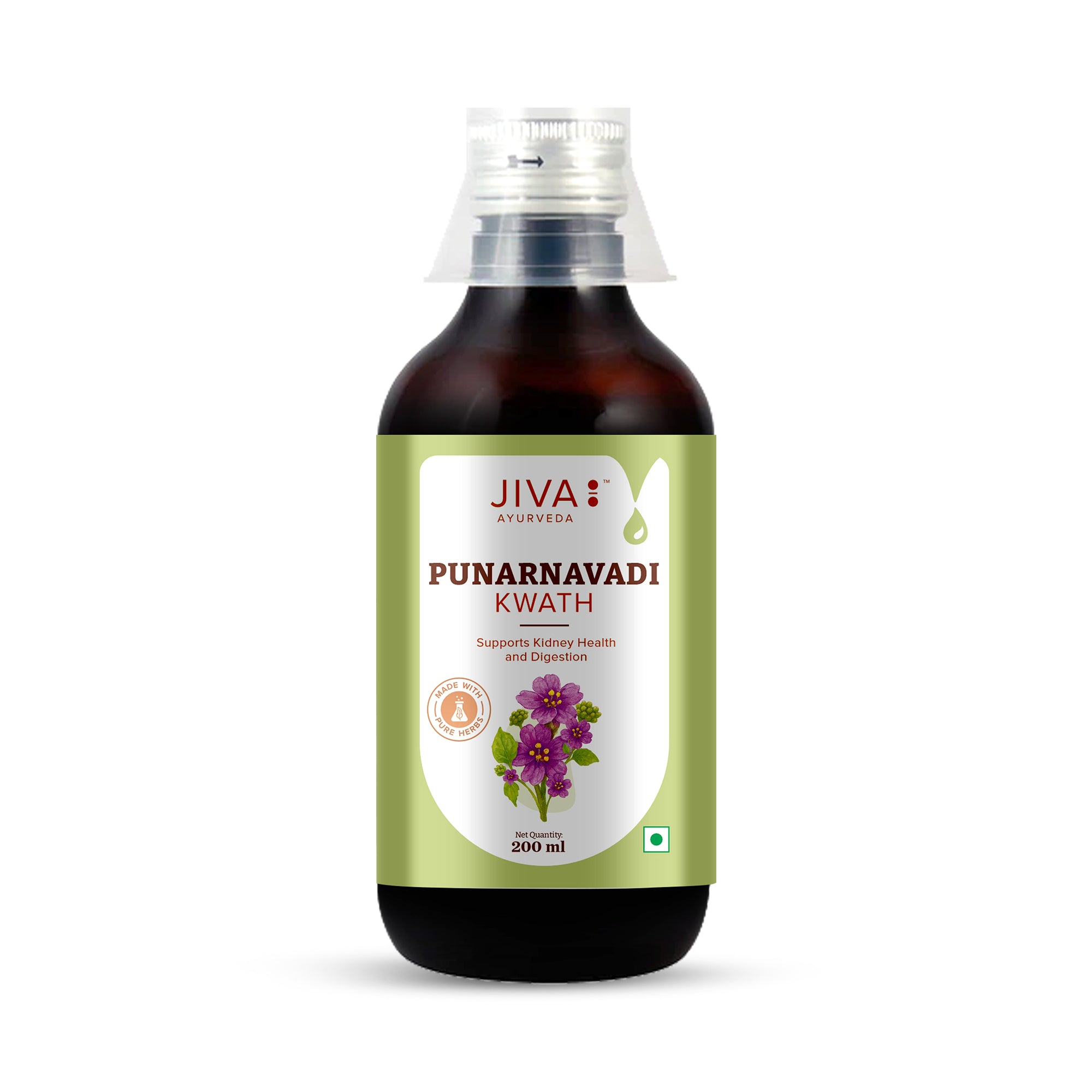 Punarnavadi Kwath Ayurvedic Herb For Kidney Support & Detoxification, Digestive Health-200ml