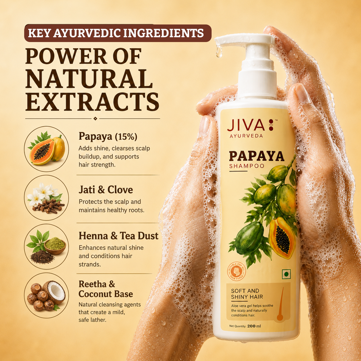 Papaya Shampoo For Healthy Hair Growth