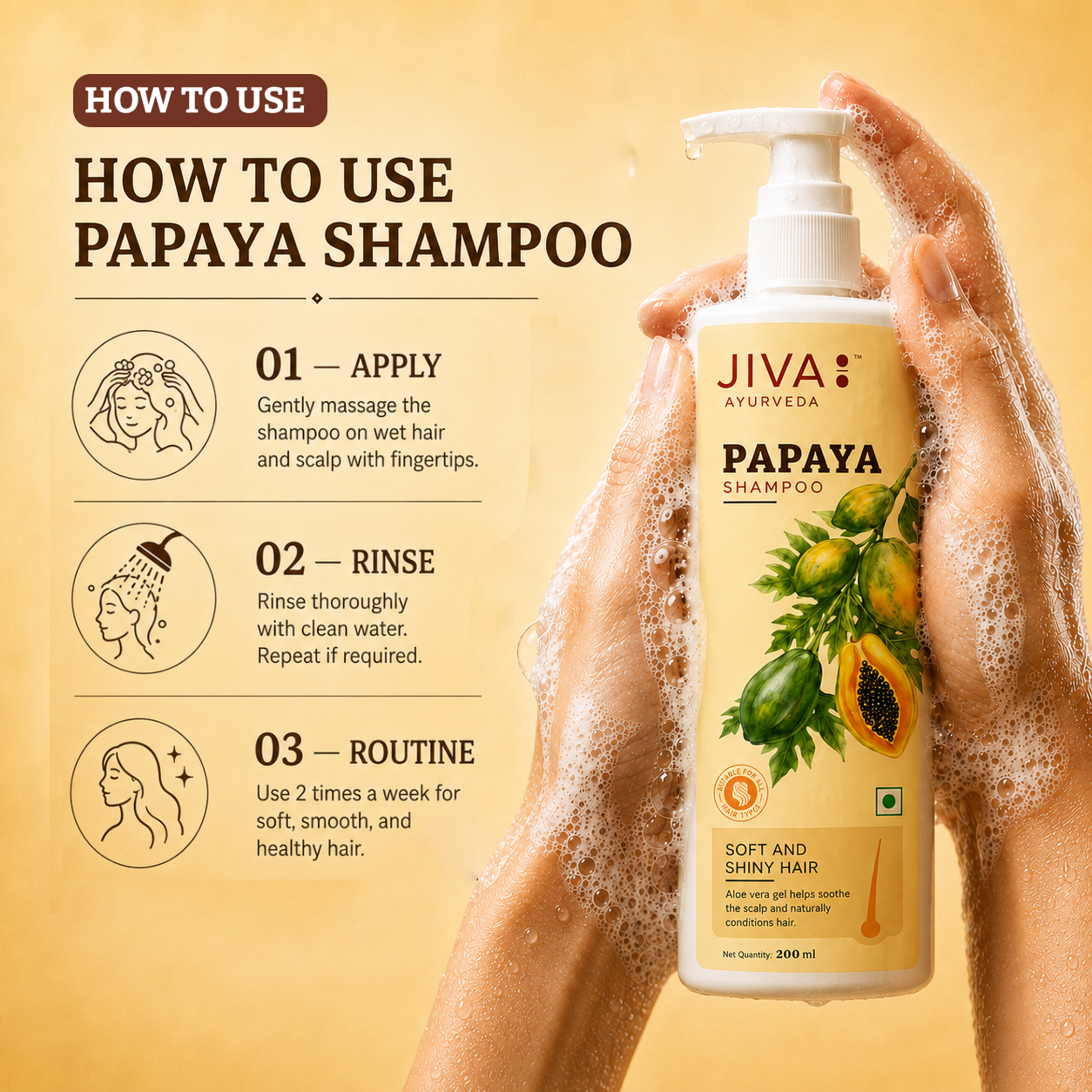 Papaya Shampoo For Healthy Hair Growth