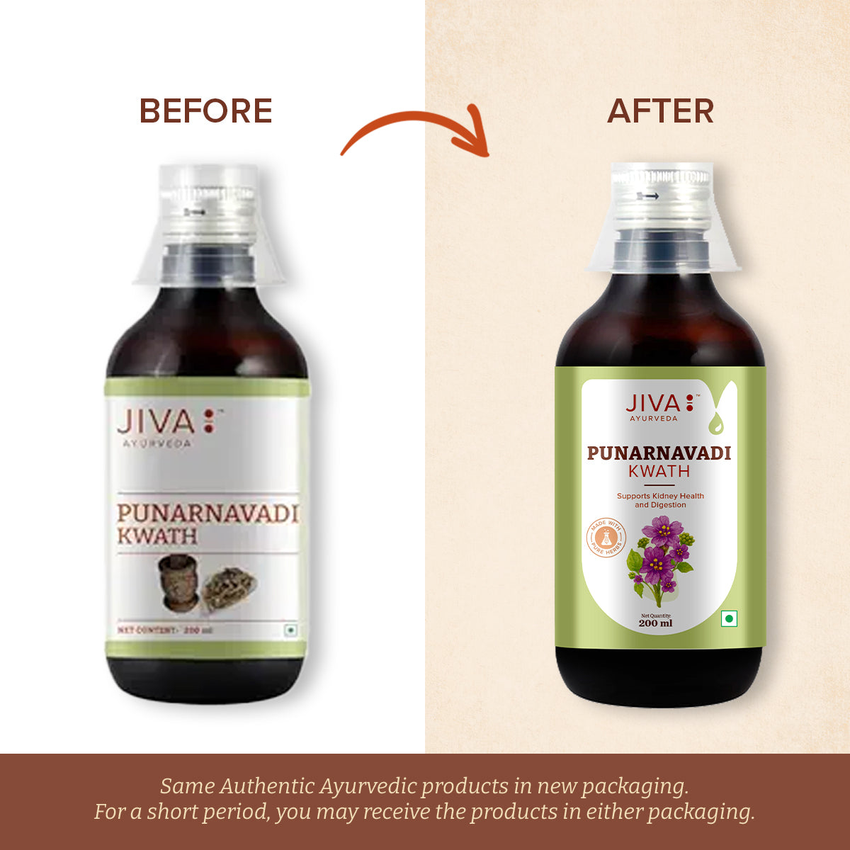 Punarnavadi Kwath Ayurvedic Herb For Kidney Support & Detoxification, Digestive Health-200ml