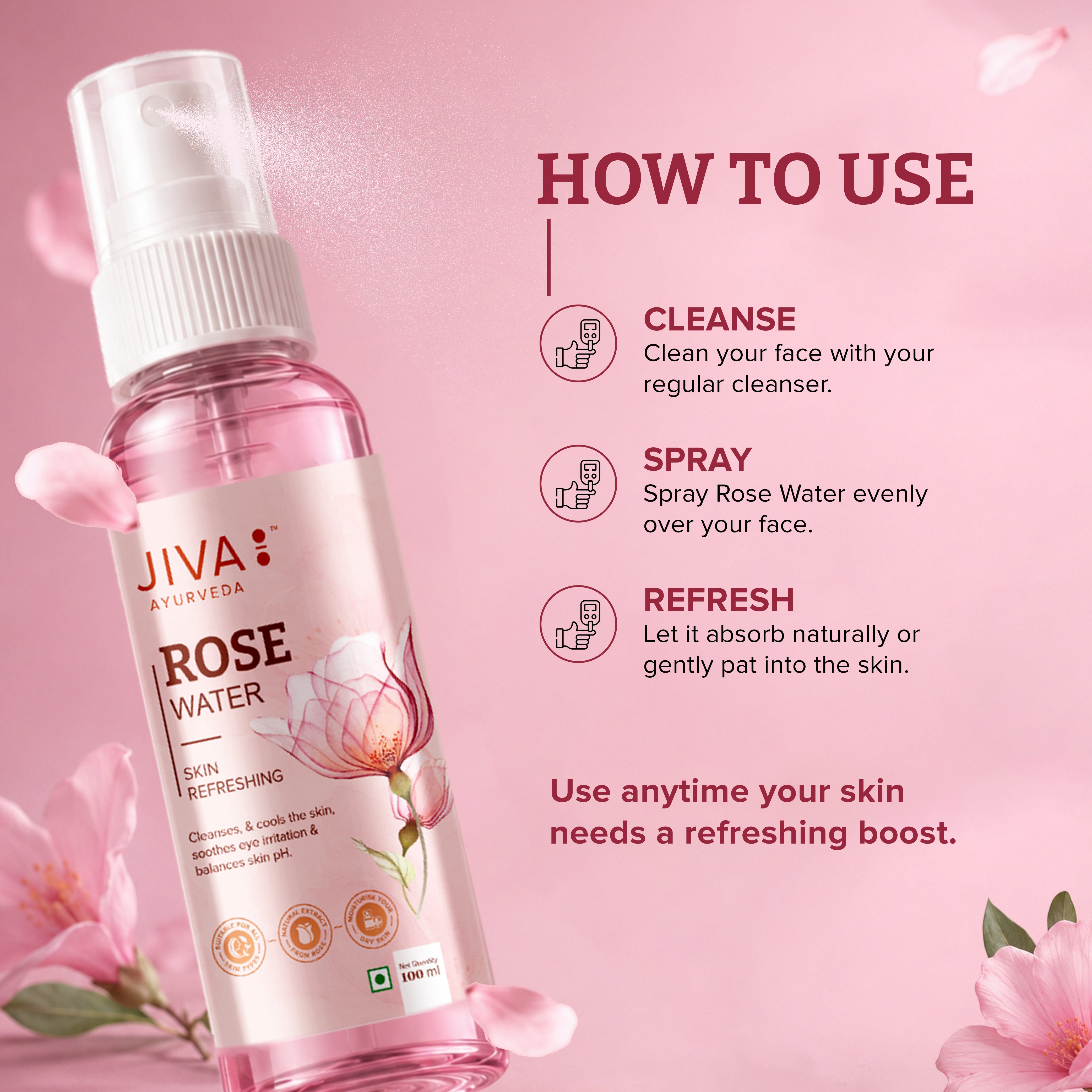 Rose Water Plain | Multipurpose Toner