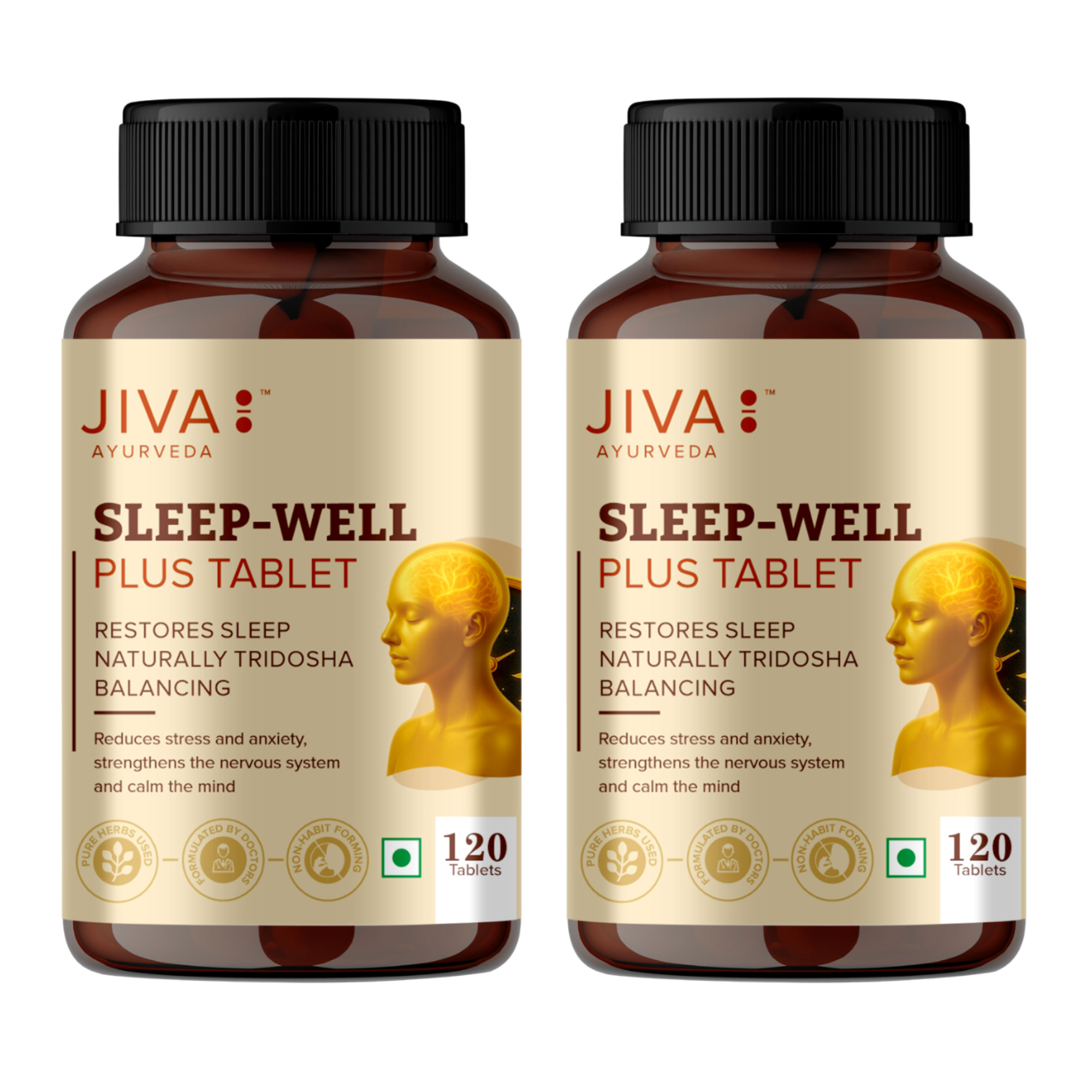 Sleep Well Plus Tablet | Made of 100% Ayurvedic Formulation -120 Tablets (Pack of 1)
