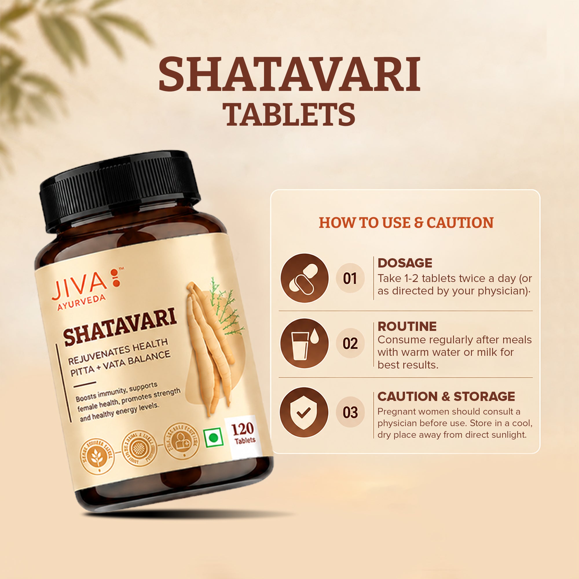 Shatavari Tablets For Healthy Functioning Of Female Reproductive System