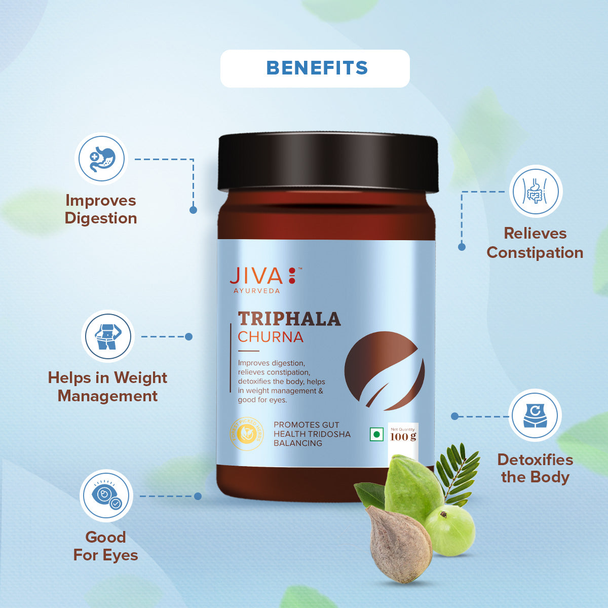 Triphala Churna 100gm | Detoxifies & Improves Digestion